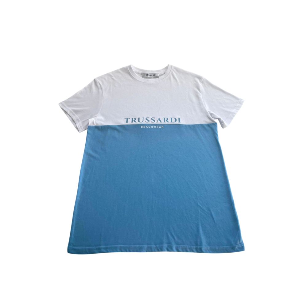 Trussardi Beachwear Blue T-Shirts for Men