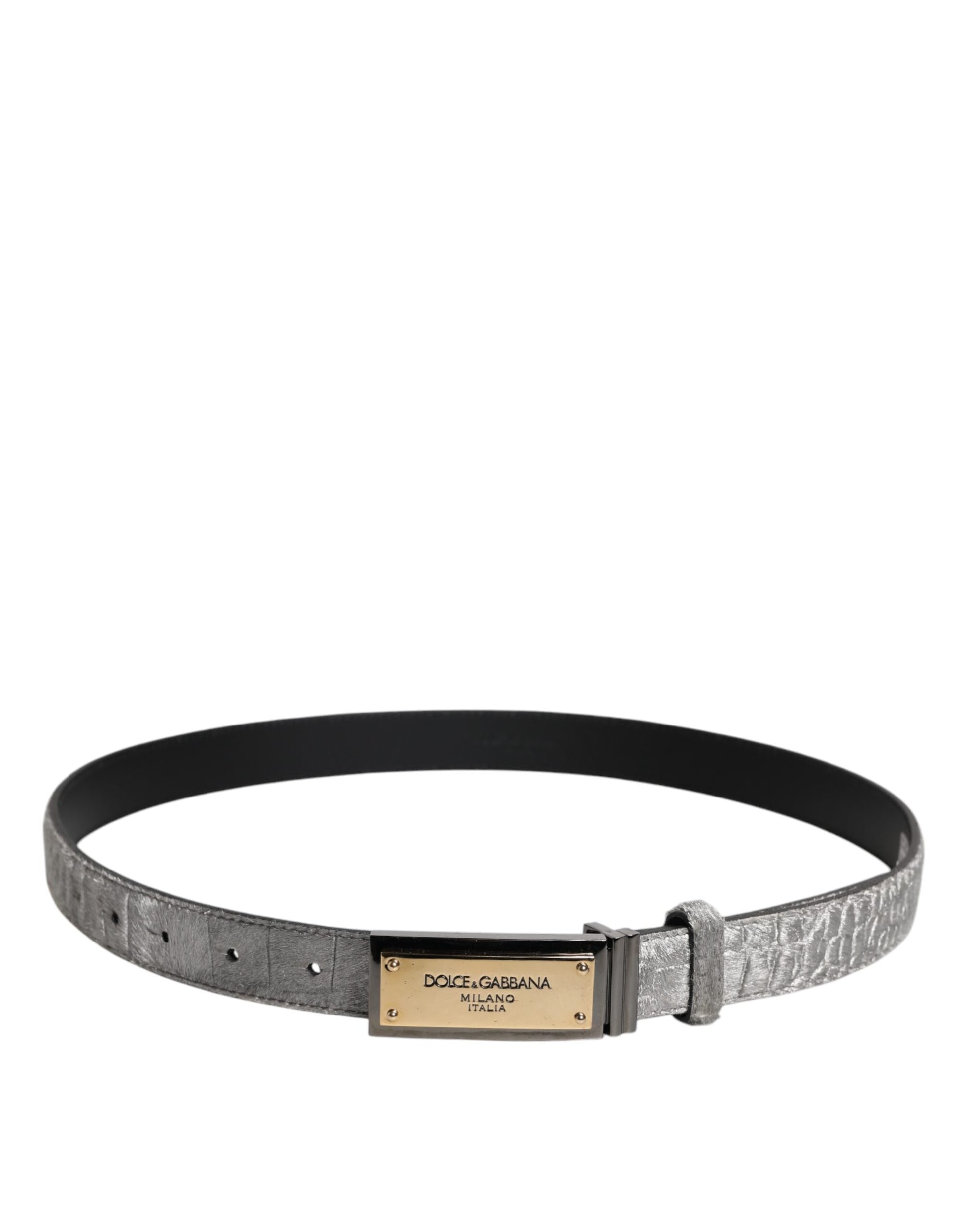 Dolce & Gabbana Silver Belt for Men detail view