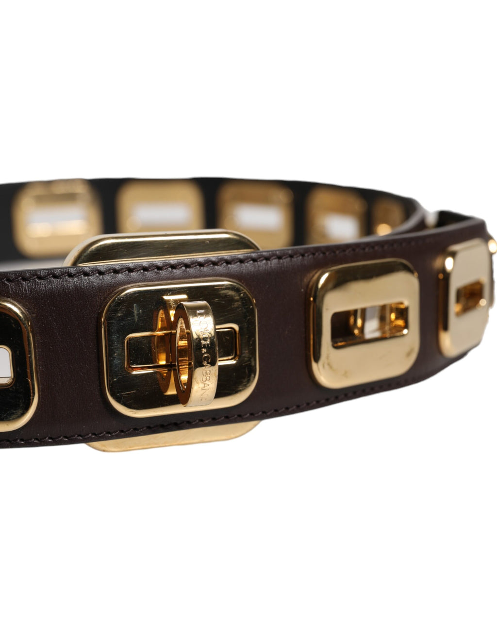 Dolce & Gabbana Brown Belt for Women side view