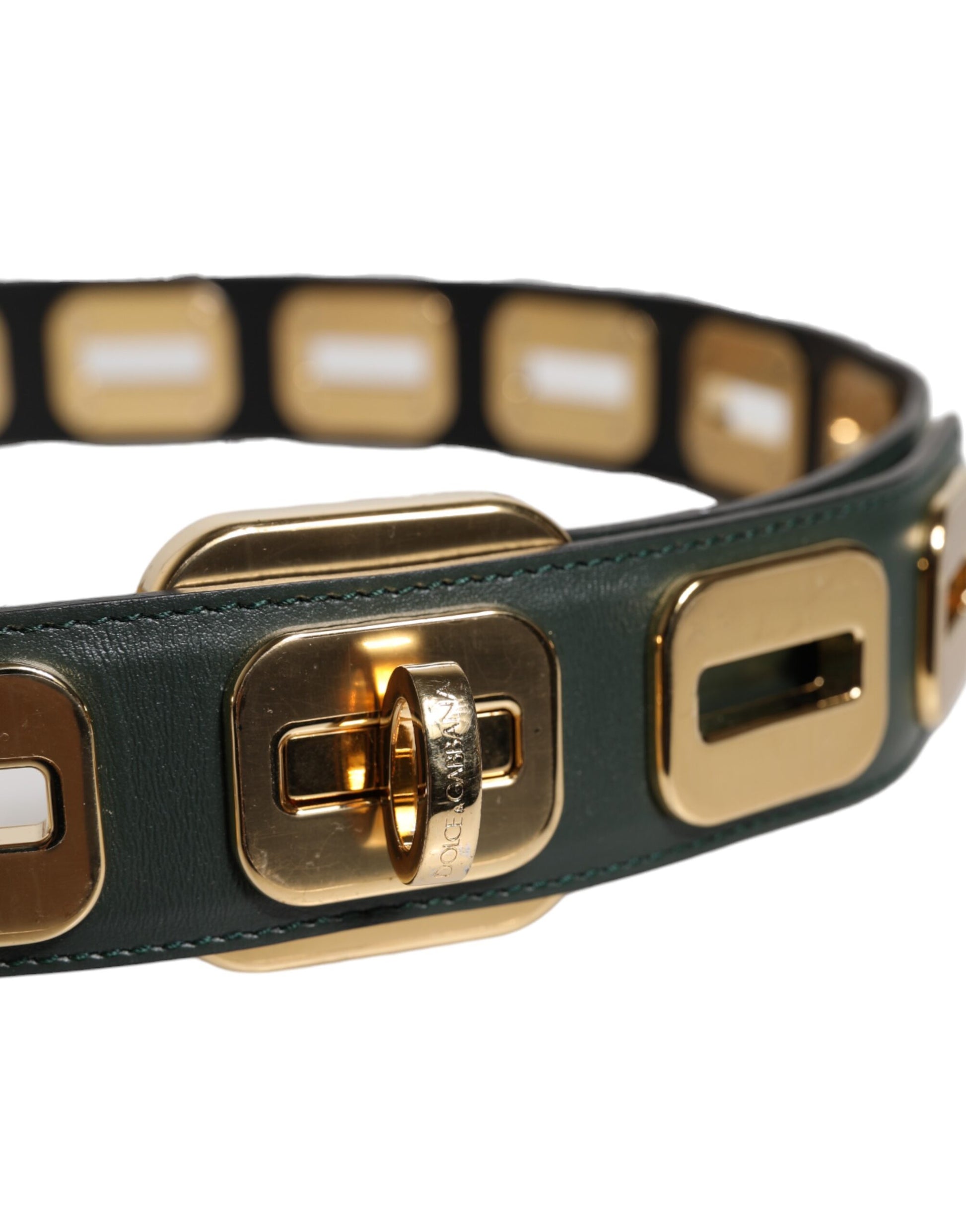 Dolce & Gabbana Green Belt for Women side view