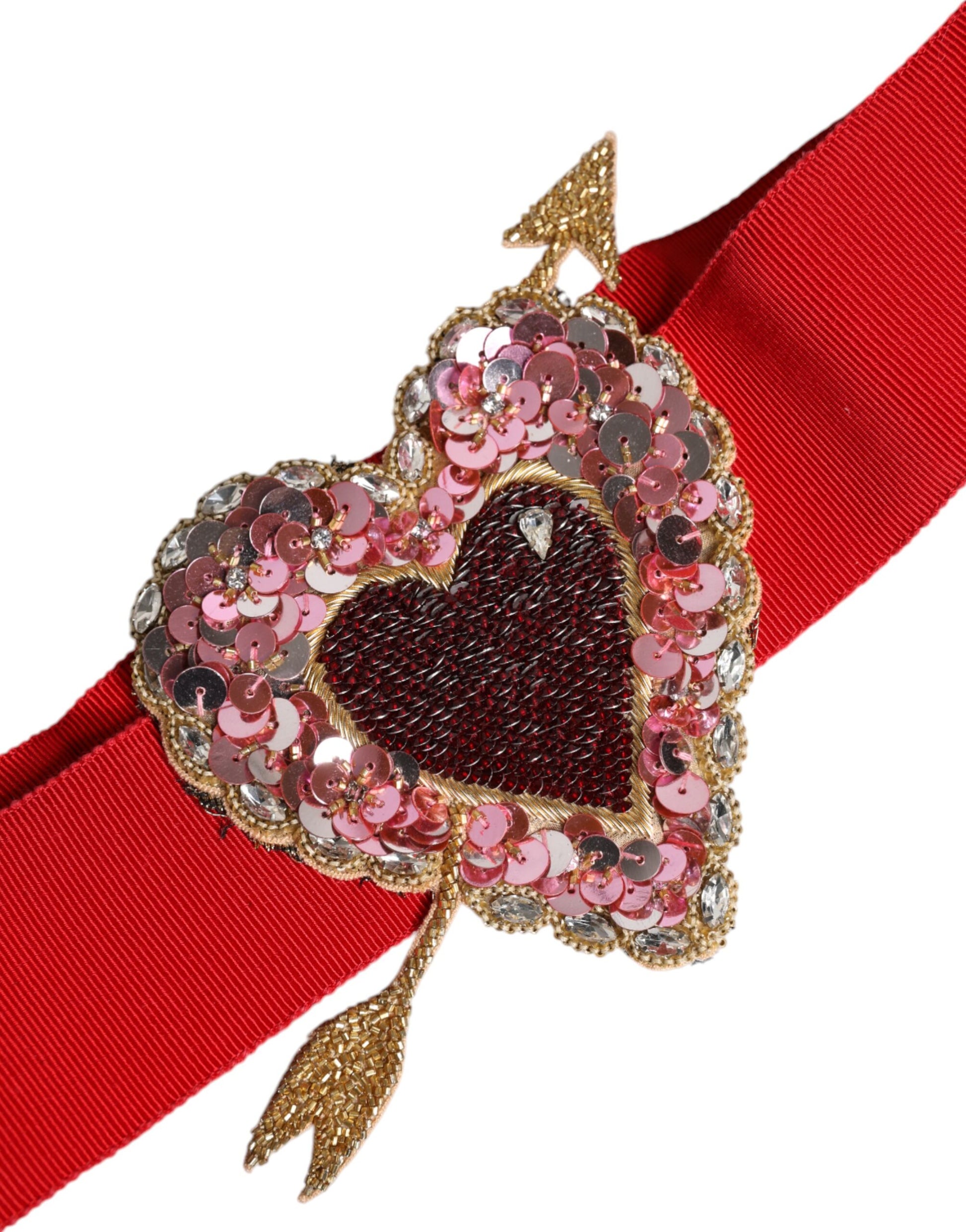 Dolce & Gabbana Red Belt for Women side view