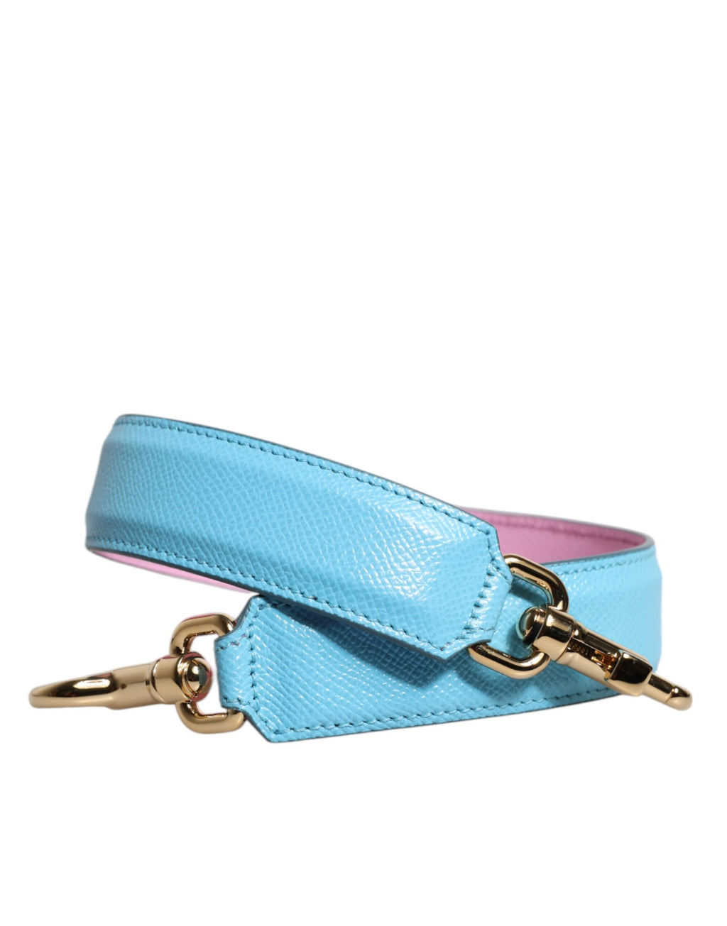 Bandoulière en cuir rose et bleu Dolce & Gabbana