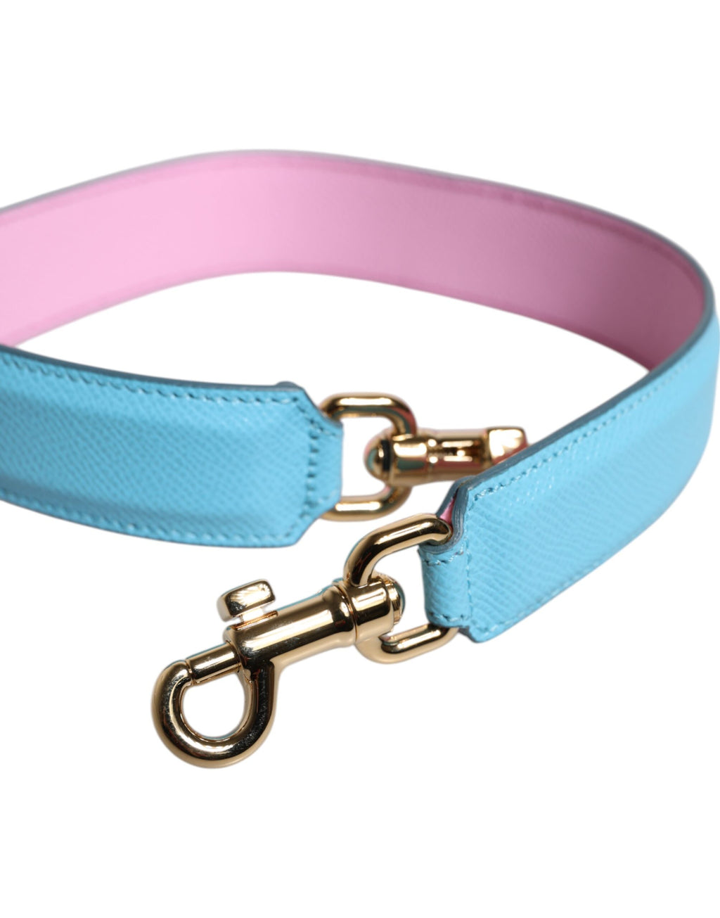 Bandoulière en cuir rose et bleu Dolce & Gabbana