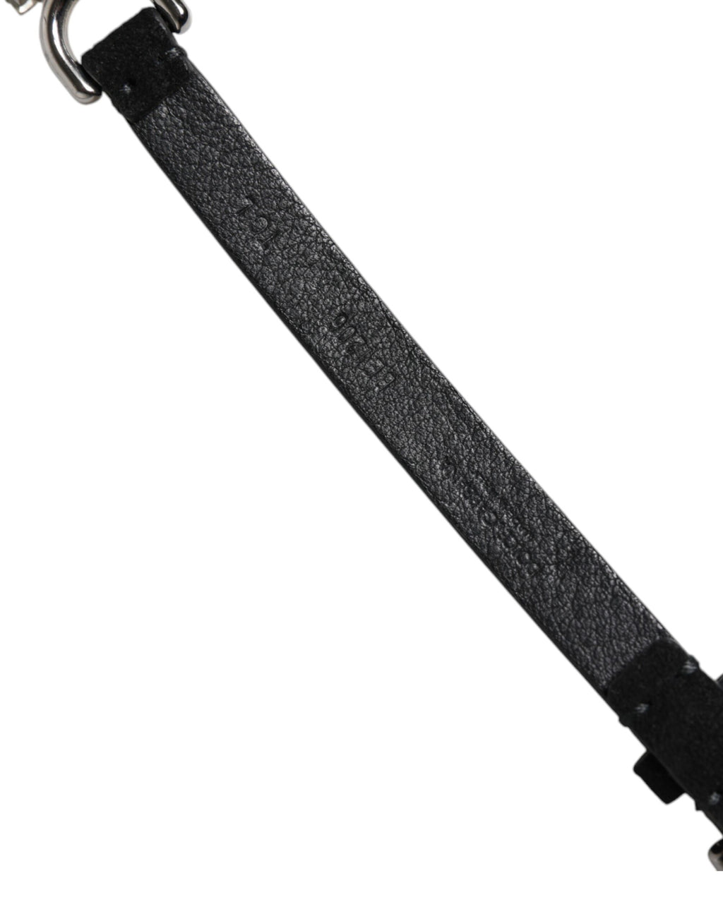 Ceinture de taille Dolce & Gabbana en cuir noir avec cristaux marguerites