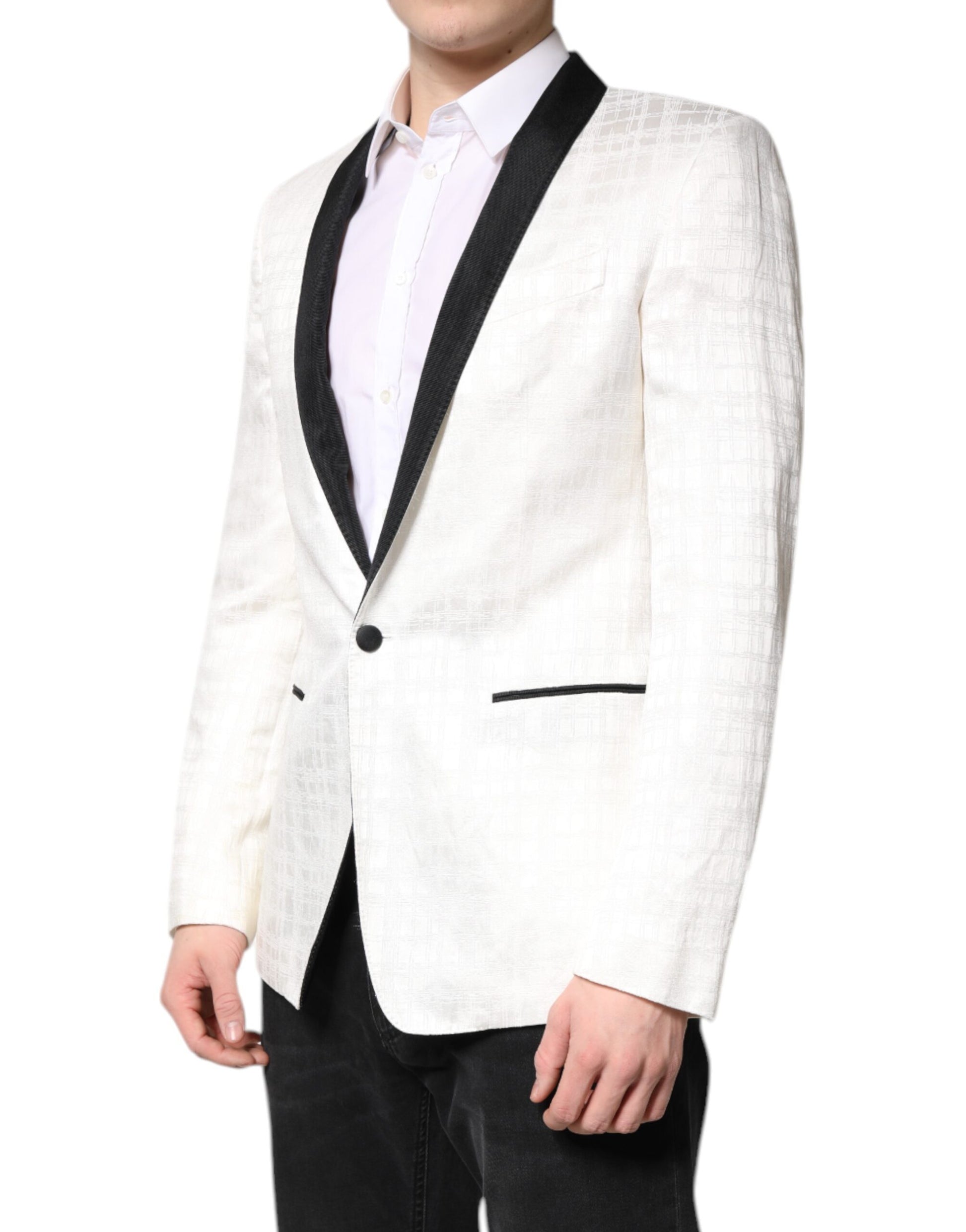 Dolce & Gabbana White Blazer for Men detail view