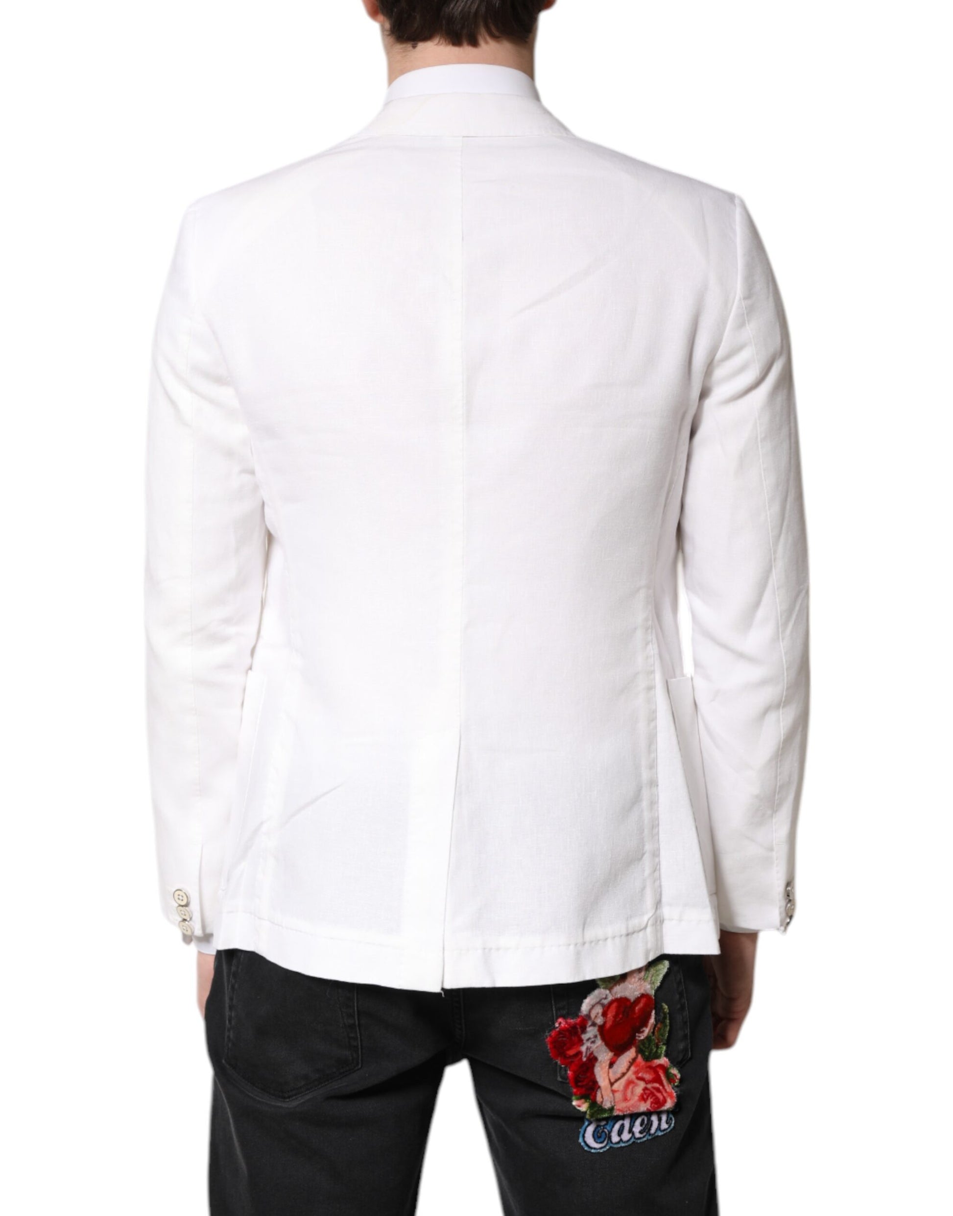 Dolce & Gabbana White Blazer for Men detail view