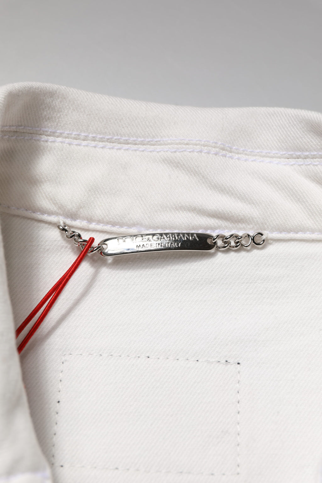 Dolce & Gabbana White Denim Jackets for Men additional view