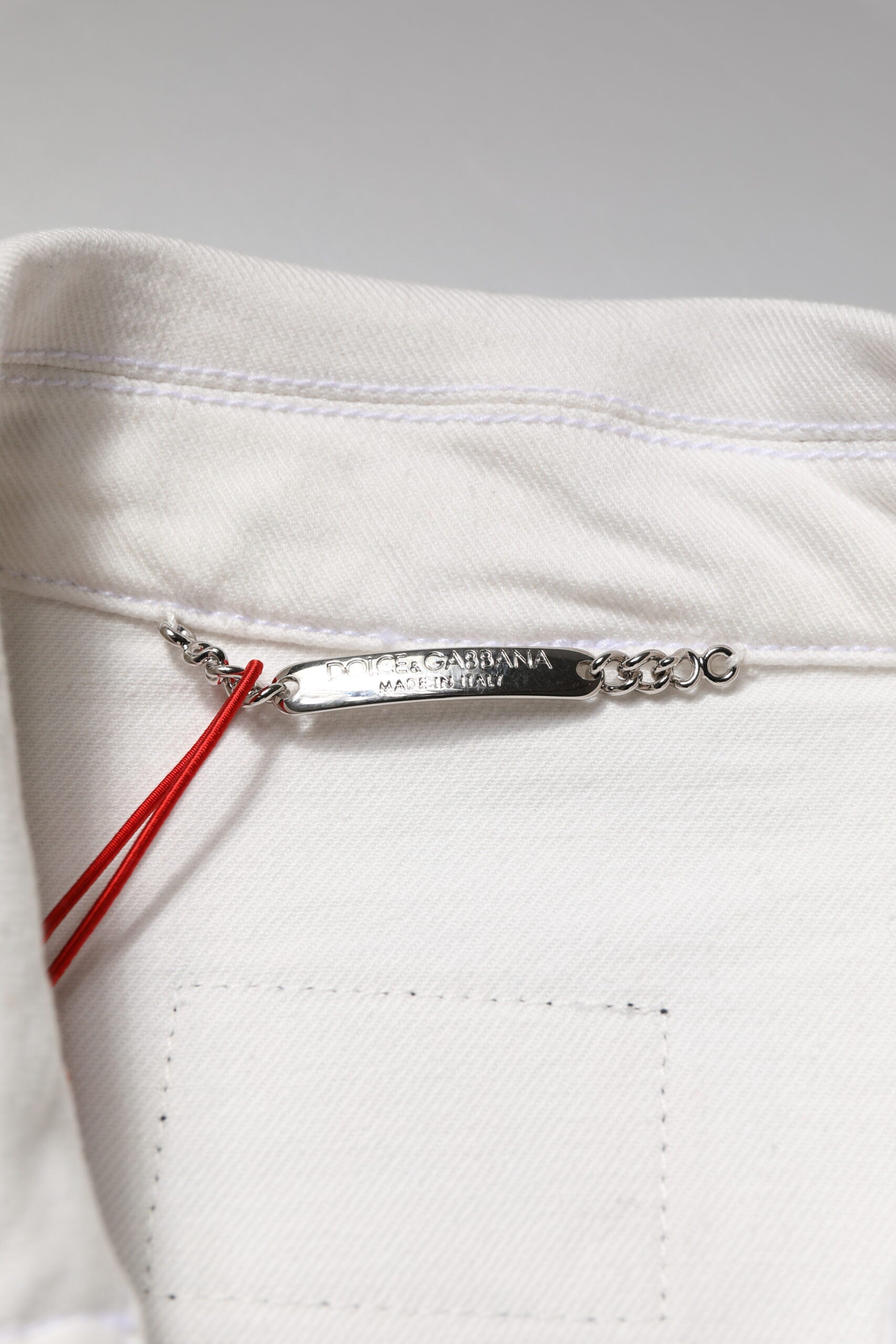 Dolce & Gabbana White Denim Jackets for Men additional view