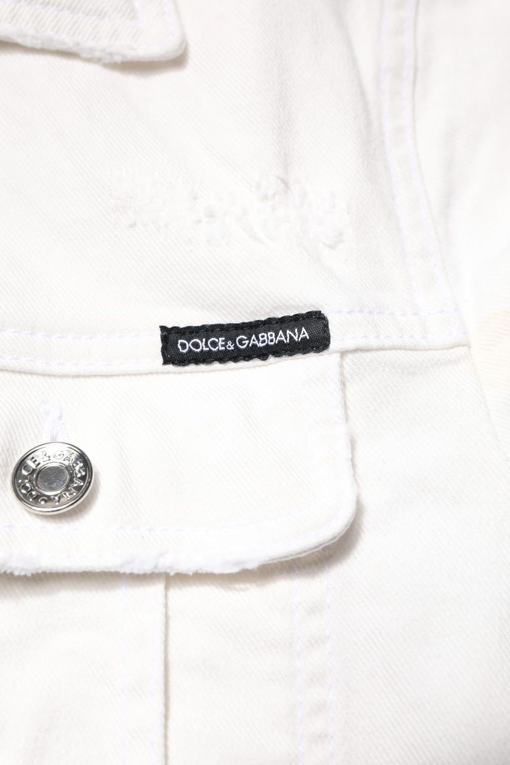Dolce & Gabbana White Denim Jackets for Men additional view