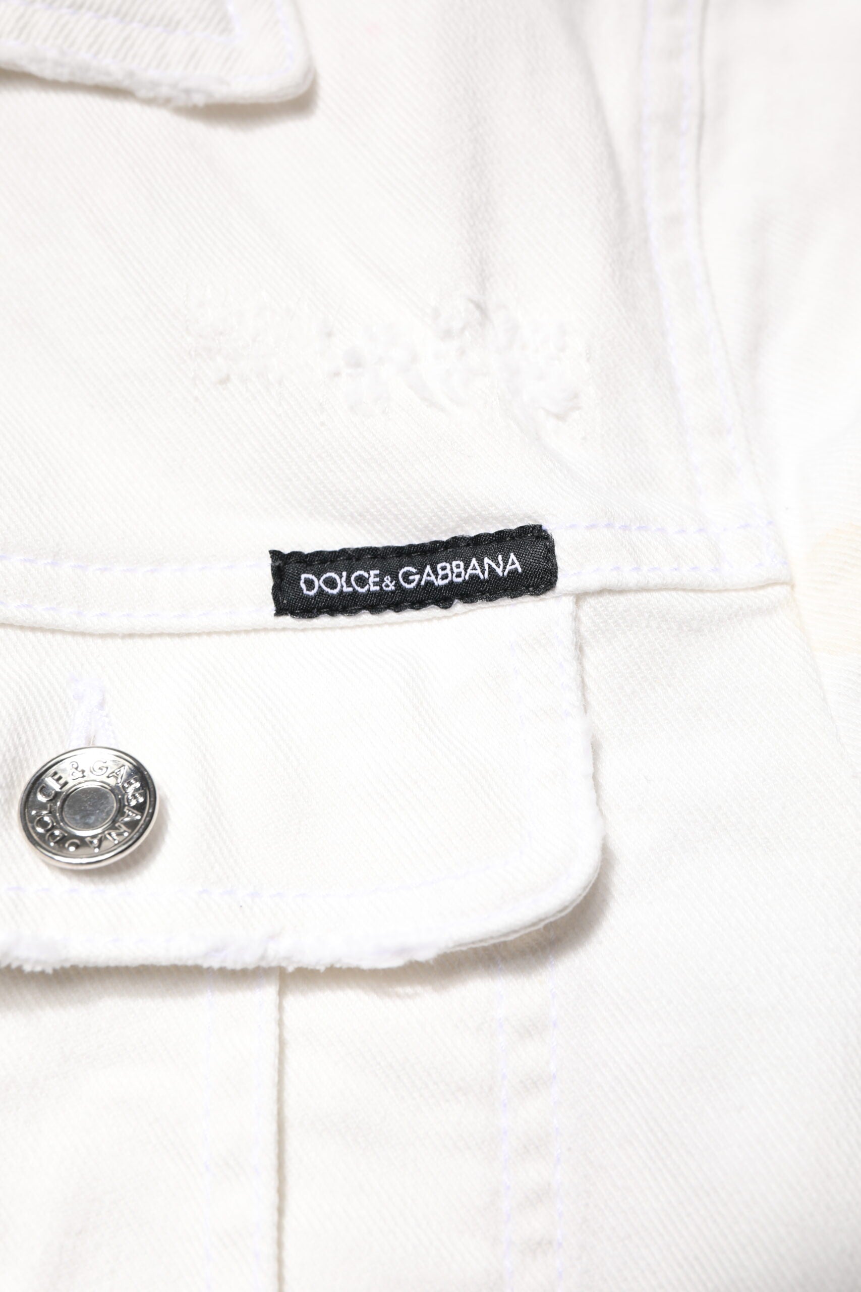 Dolce & Gabbana White Denim Jackets for Men additional view
