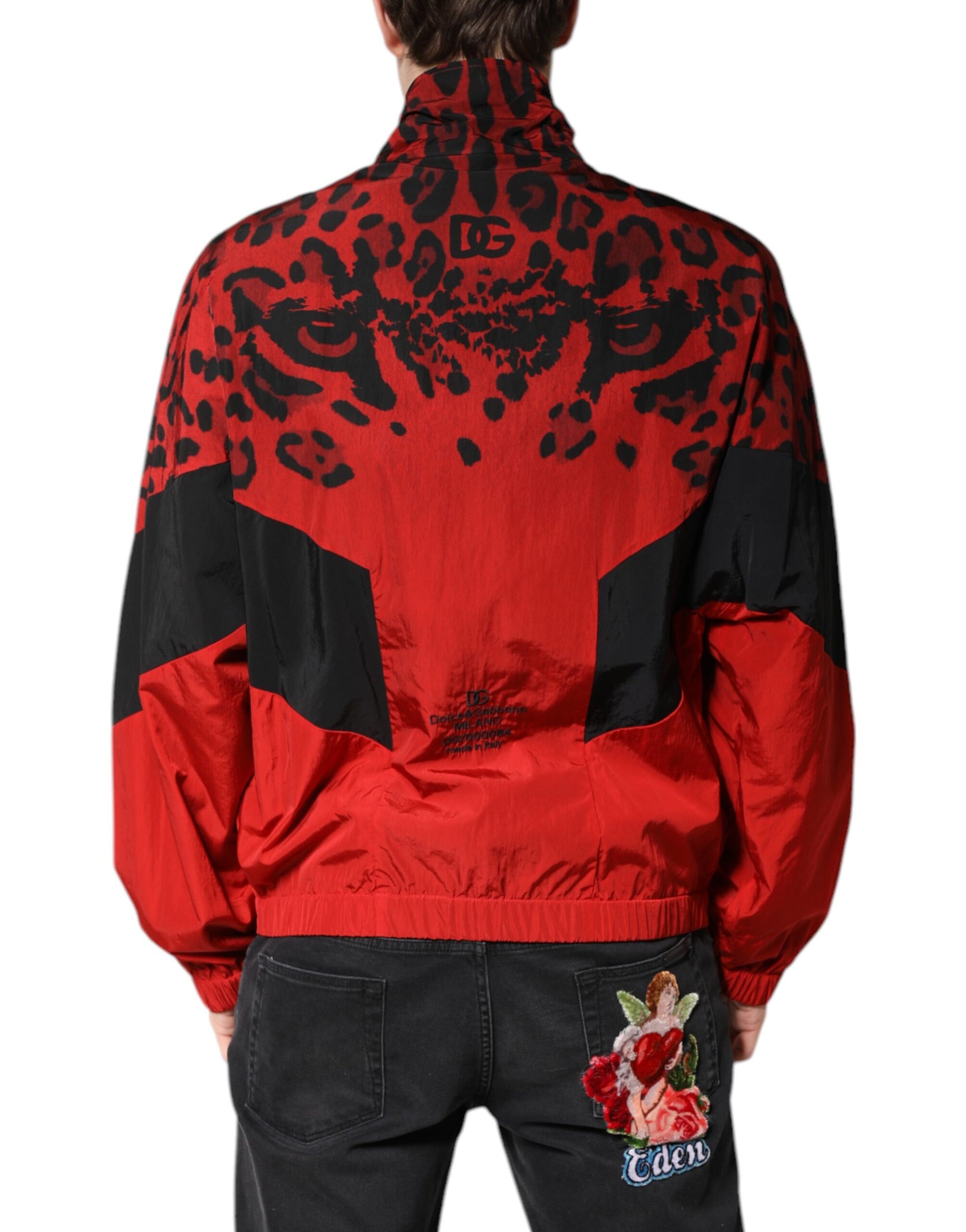 Dolce & Gabbana Red Bomber for Men detail view