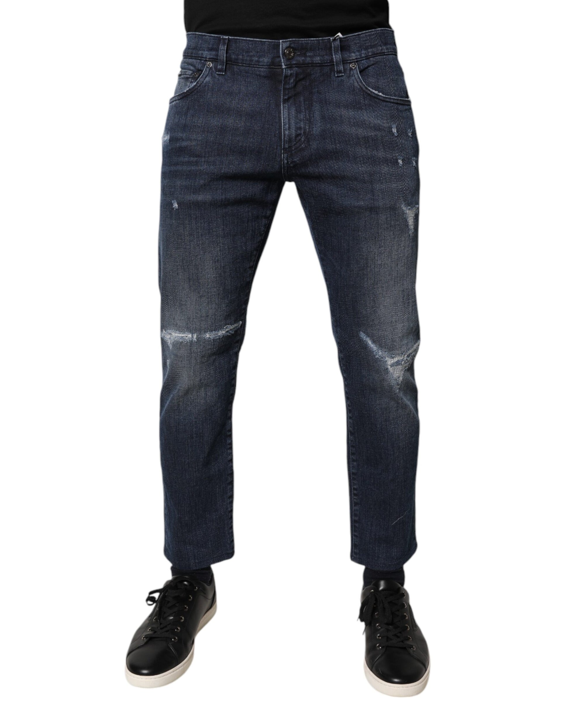 Dolce & Gabbana Blue Skinny Jeans for Men