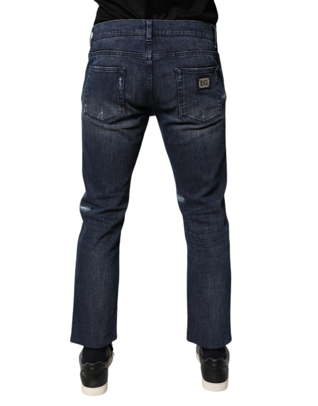 Dolce & Gabbana Blue Skinny Jeans for Men detail view