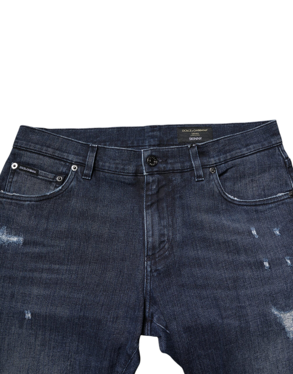Dolce & Gabbana Blue Skinny Jeans for Men side view