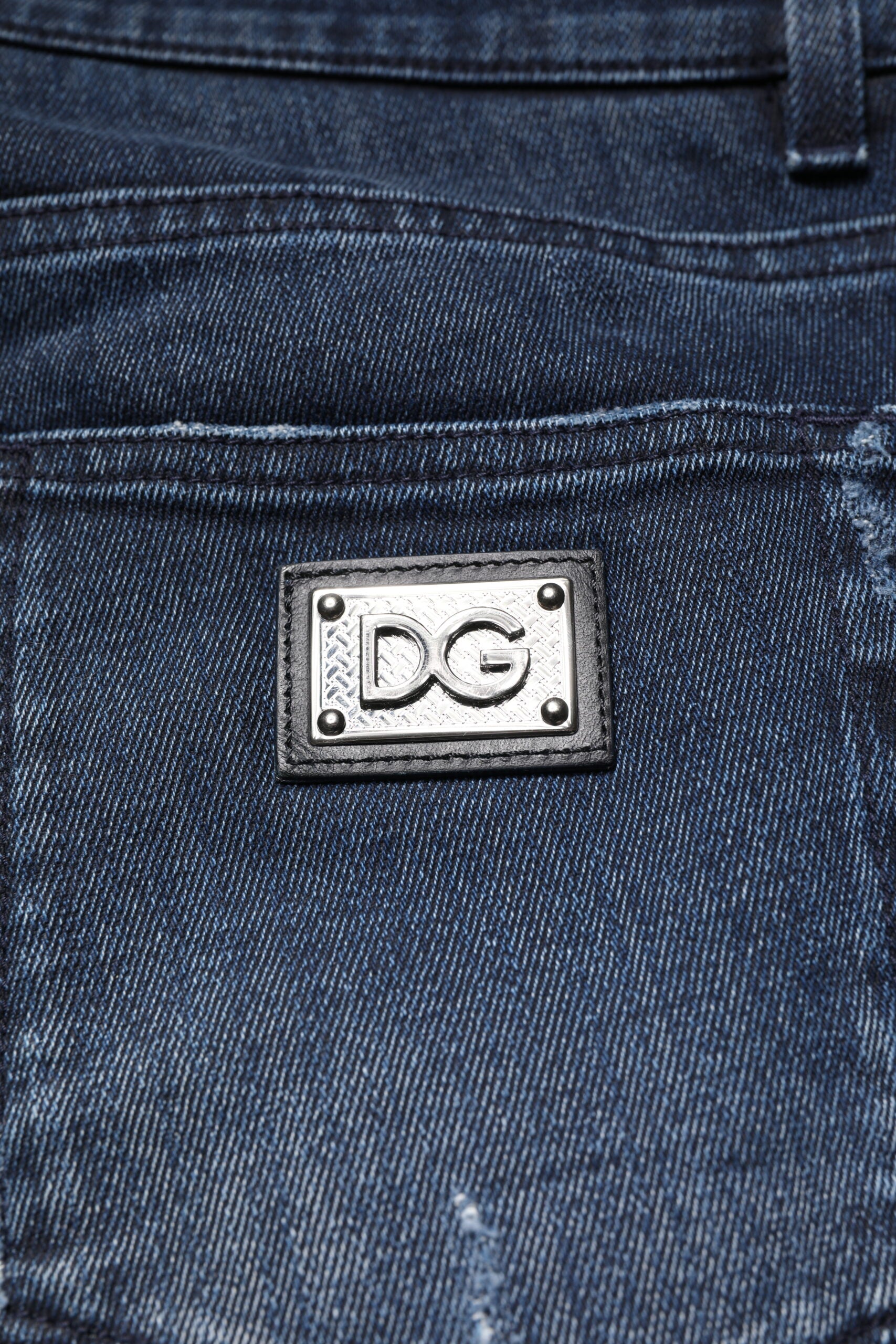 Dolce & Gabbana Blue Skinny Jeans for Men additional view