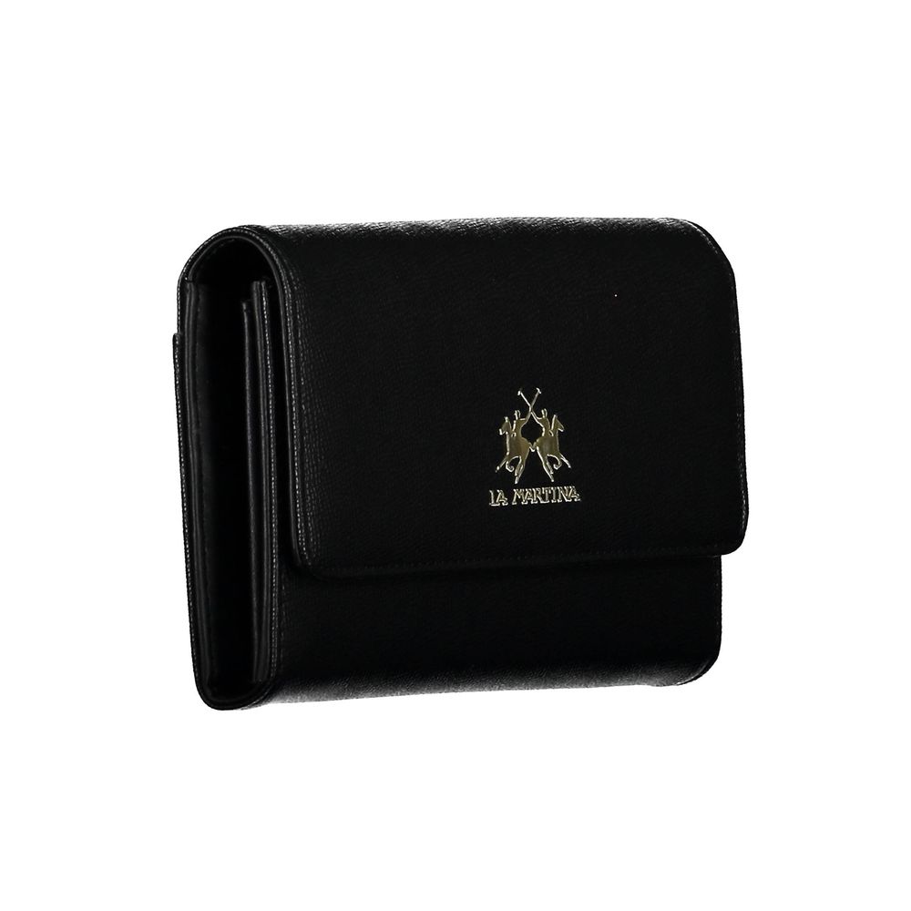 La Martina Black Wallet for Women detail view
