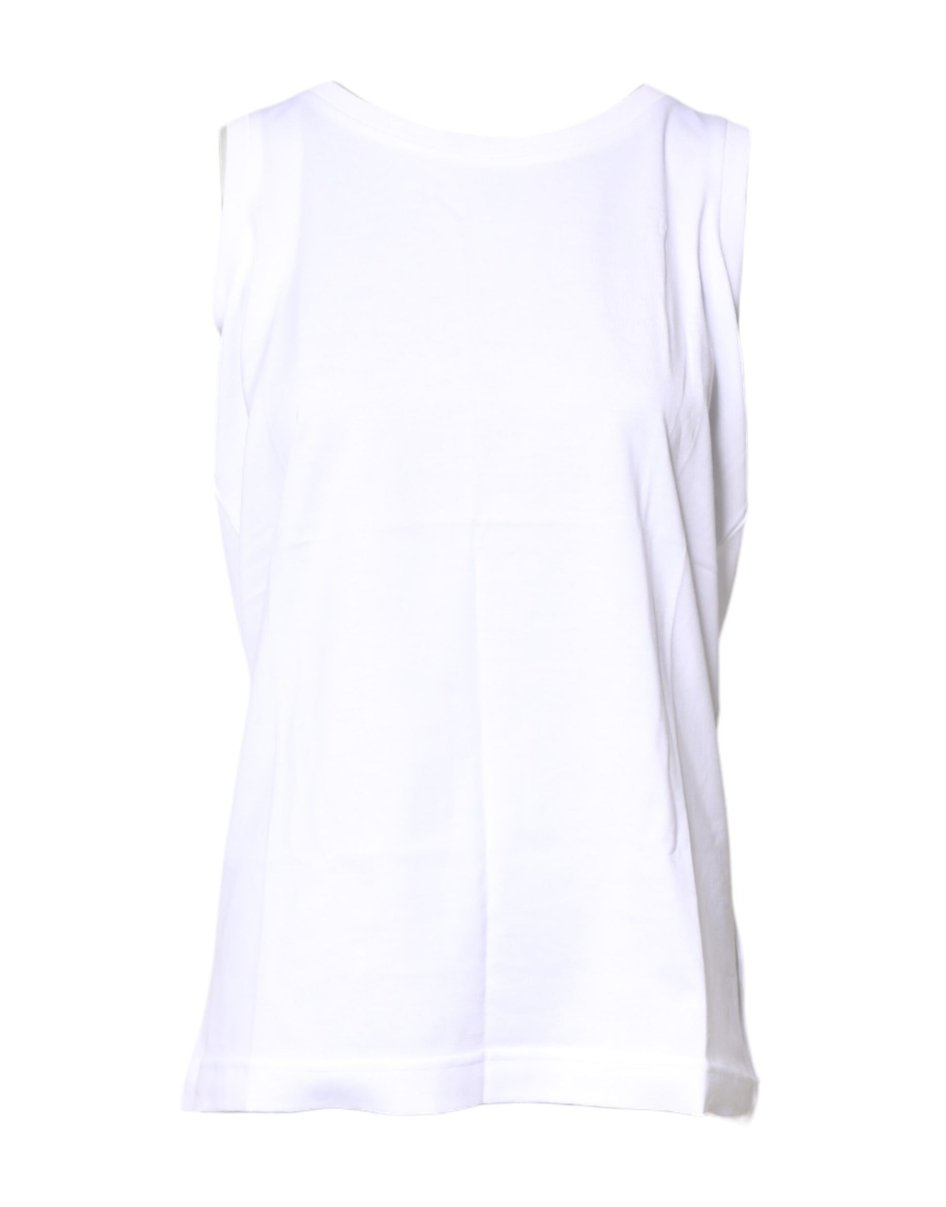 Dolce & Gabbana White Sleeveless T-Shirt for Women