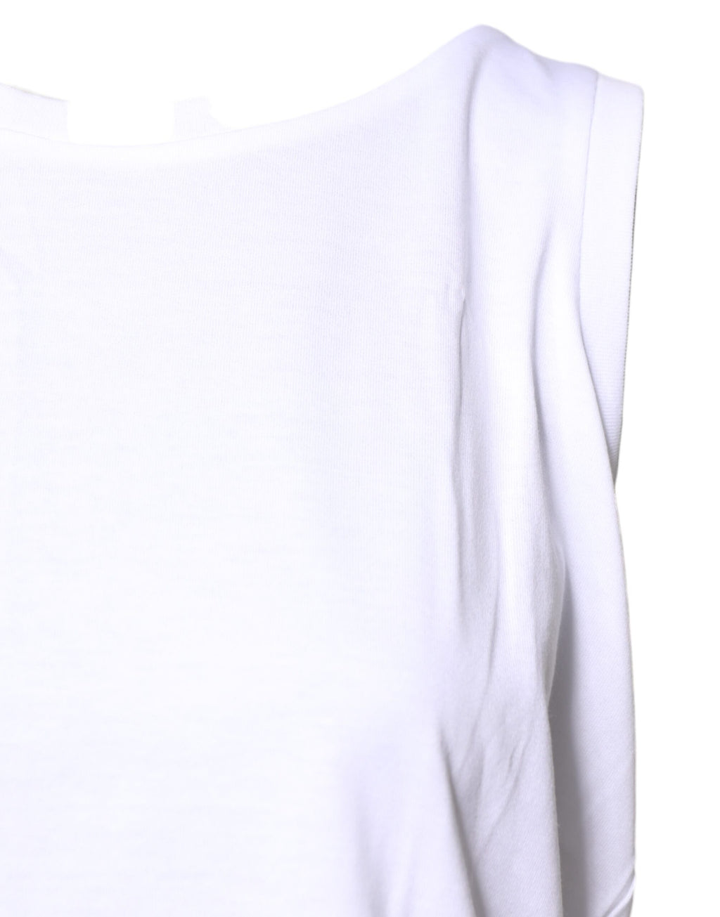 Dolce & Gabbana White Sleeveless T-Shirt for Women detail view