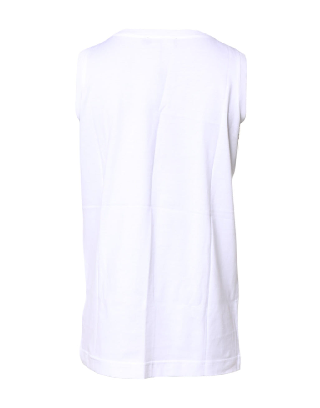 Dolce & Gabbana White Sleeveless T-Shirt for Women side view