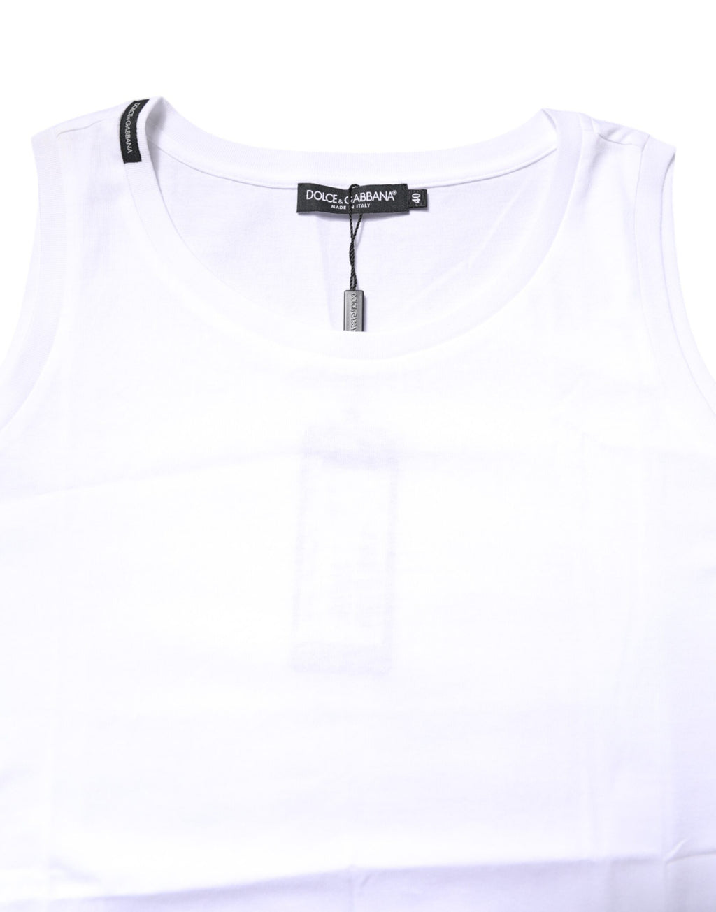Dolce & Gabbana White Sleeveless T-Shirt for Women additional view