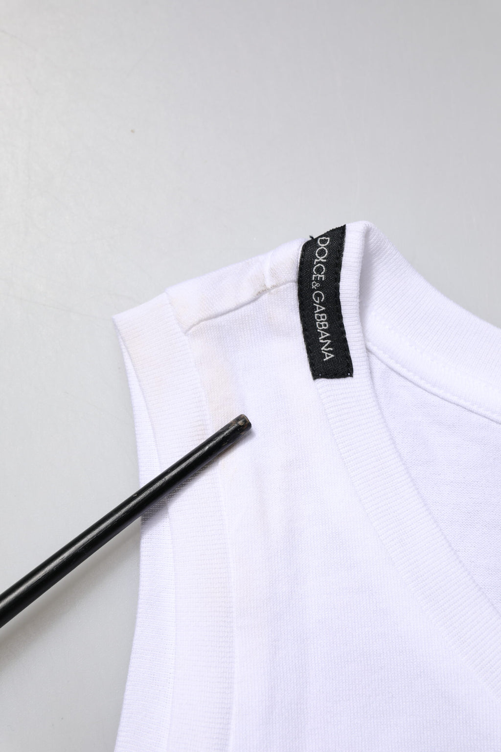 Dolce & Gabbana White Sleeveless T-Shirt for Women additional view