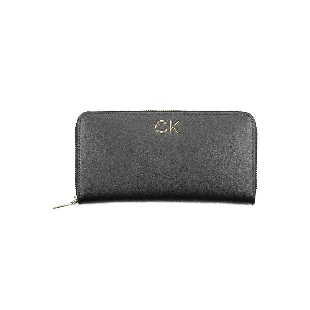 Portefeuille Calvin Klein pour femme en polyéthylène noir