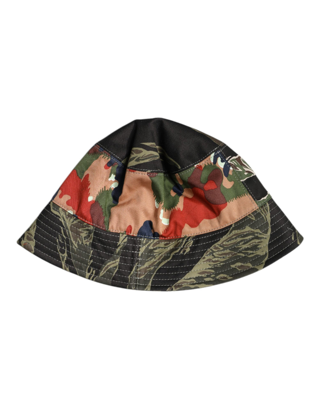 Chapeau bob Dolce & Gabbana à large bord, plaque DG multicolore