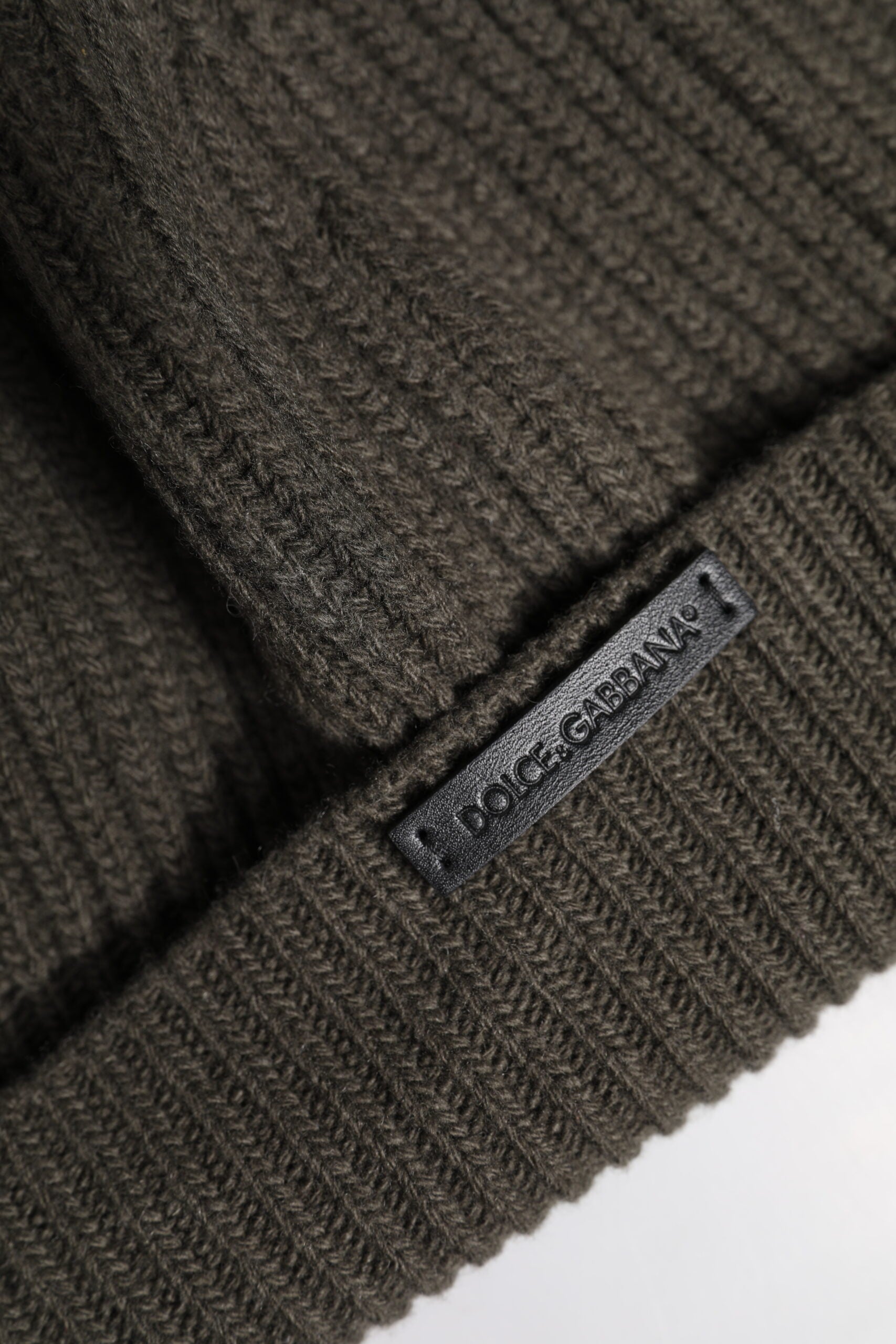 Dolce & Gabbana Green Beanie for Men side view