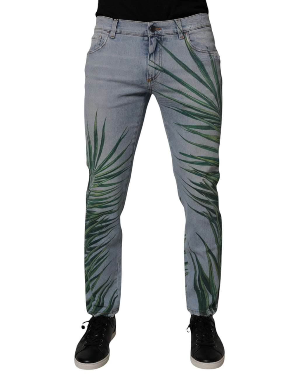 Dolce & Gabbana Blue Skinny Jeans for Men