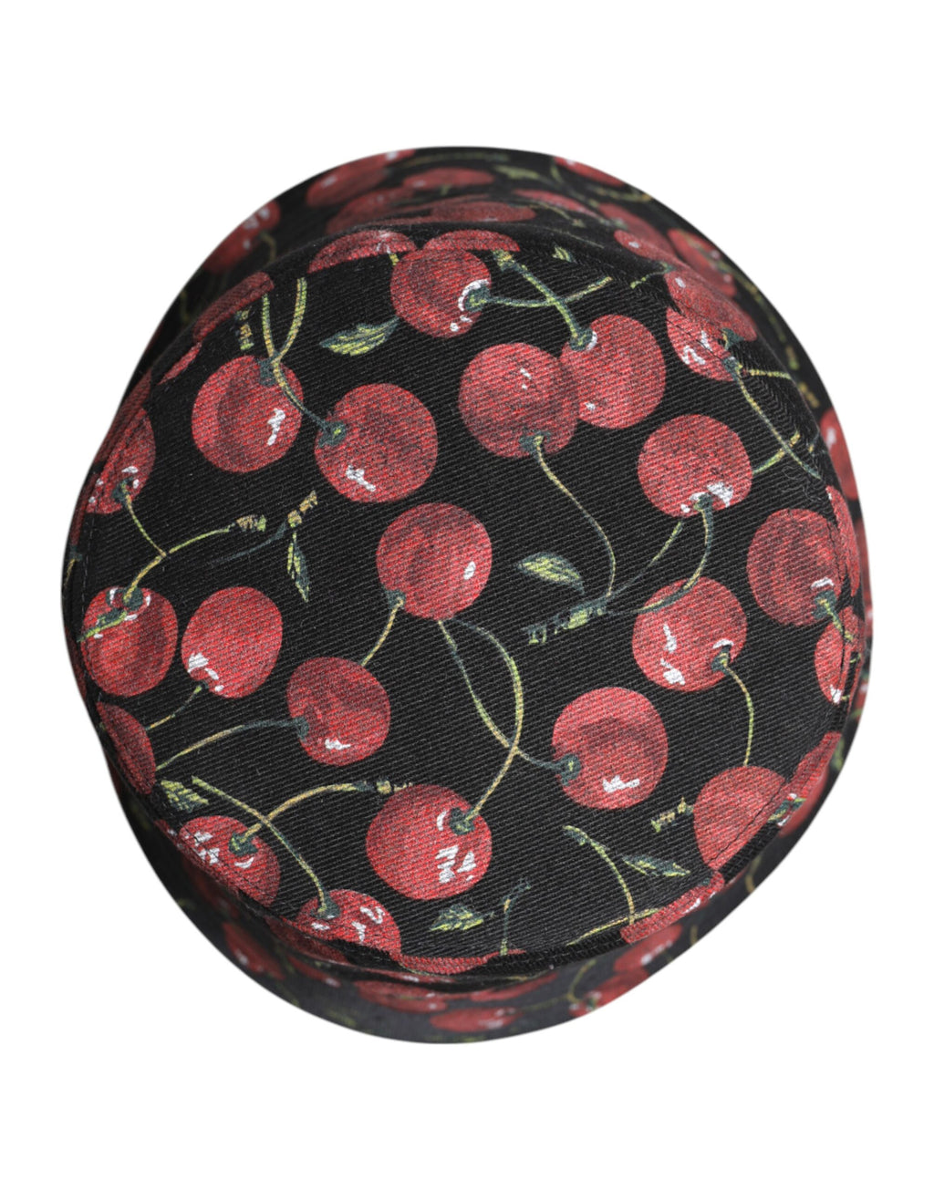 Chapeau bob Dolce & Gabbana en coton noir imprimé à large bord