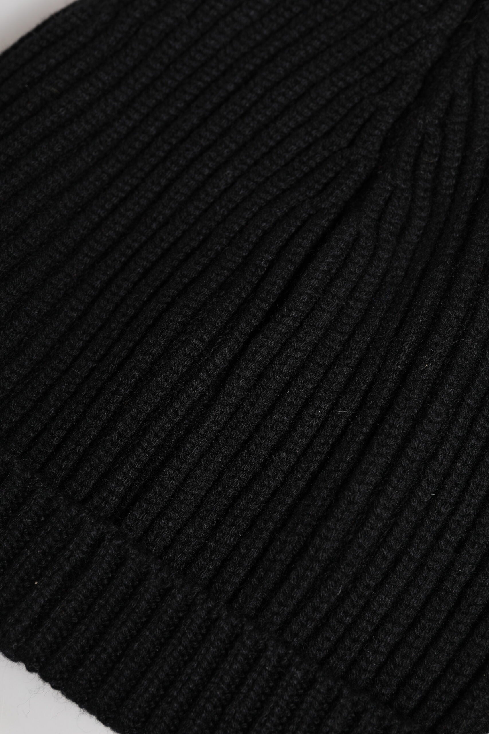 Dolce & Gabbana Black Beanie for Men side view