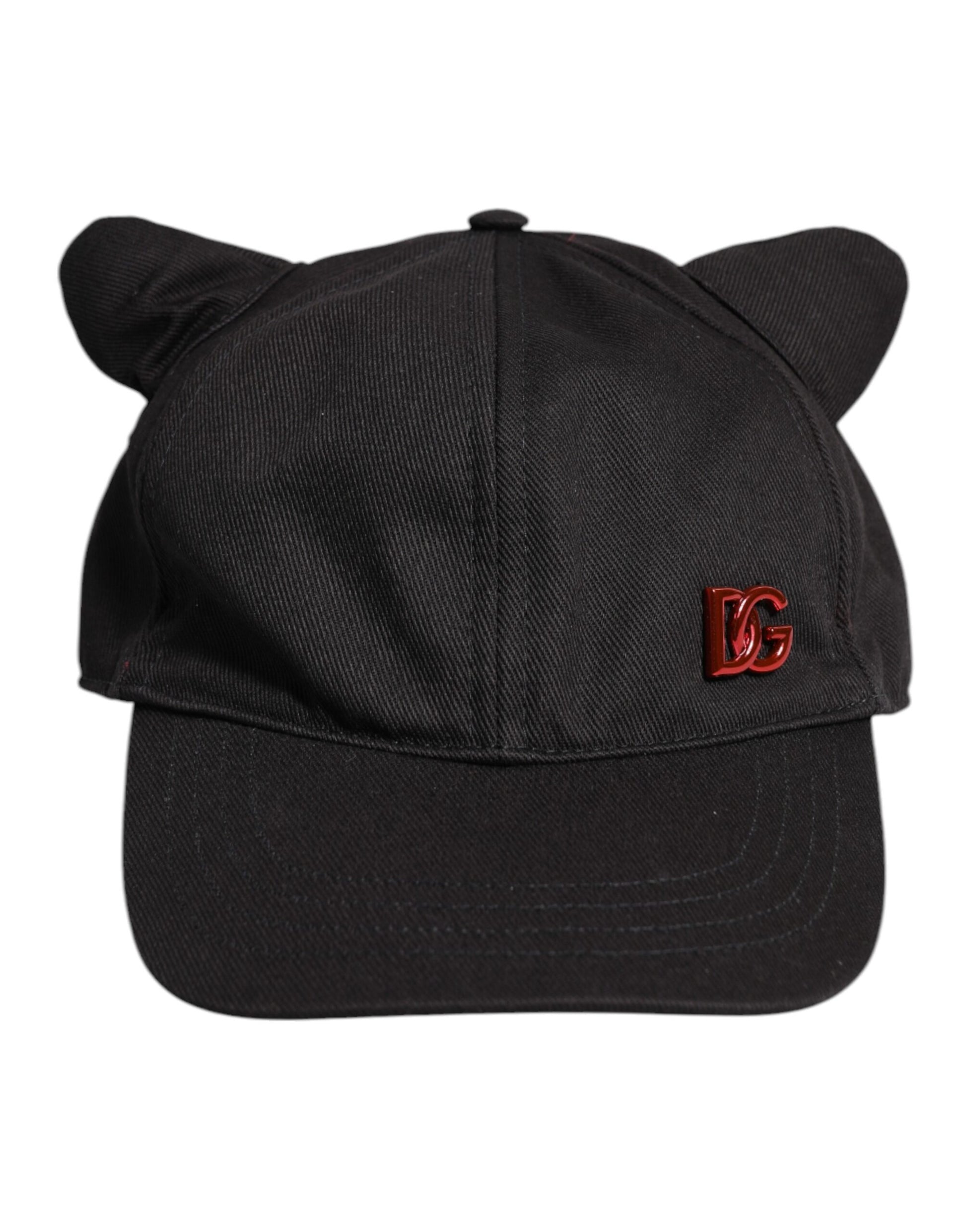 Dolce & Gabbana Black Baseball Cap for Men detail view