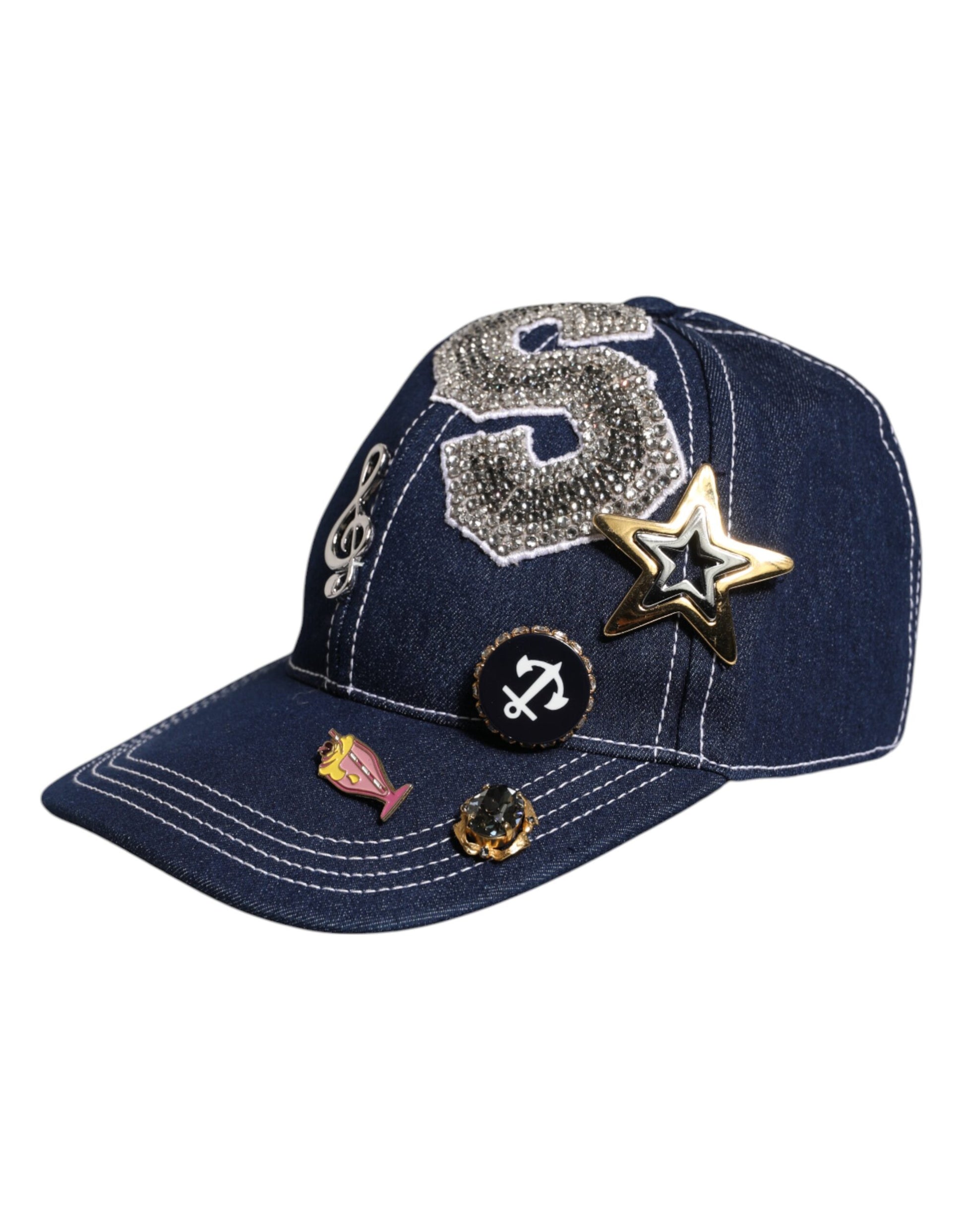 Dolce & Gabbana Blue Baseball Cap for Women detail view