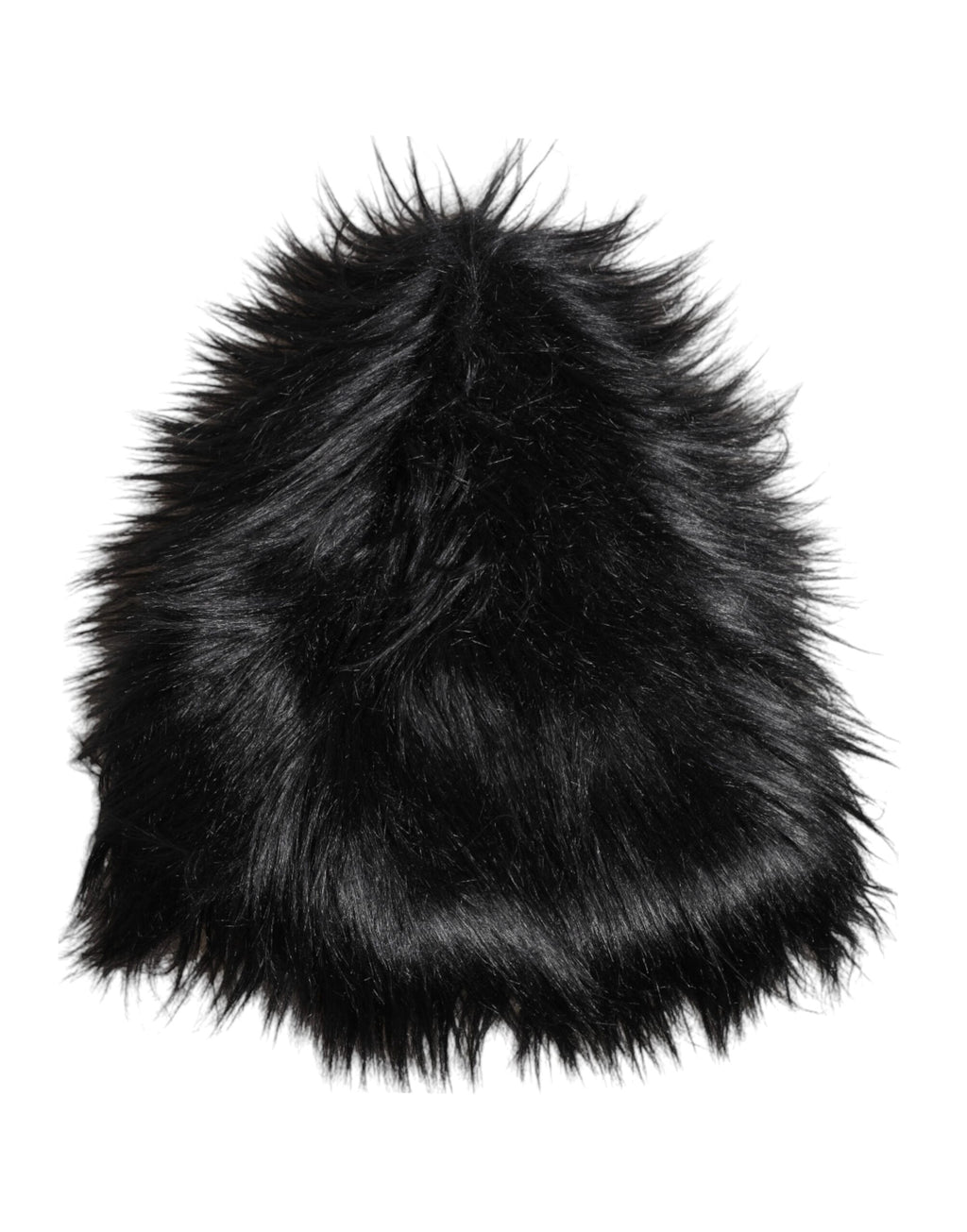 Chapeau bob en fourrure acrylique noire Dolce & Gabbana pour femme