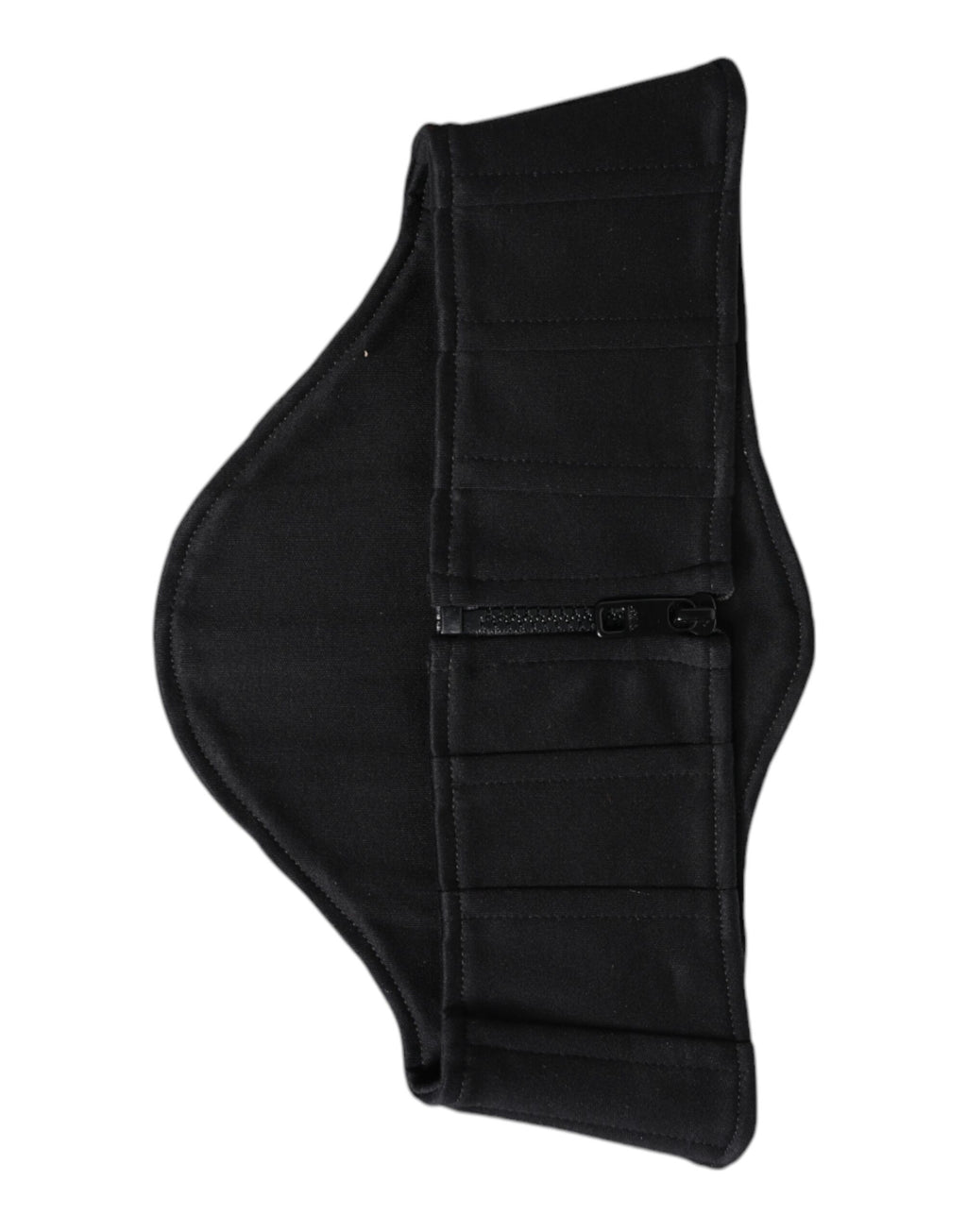 Ceinture de smoking en coton noir Dolce & Gabbana avec plis (cummerbund)