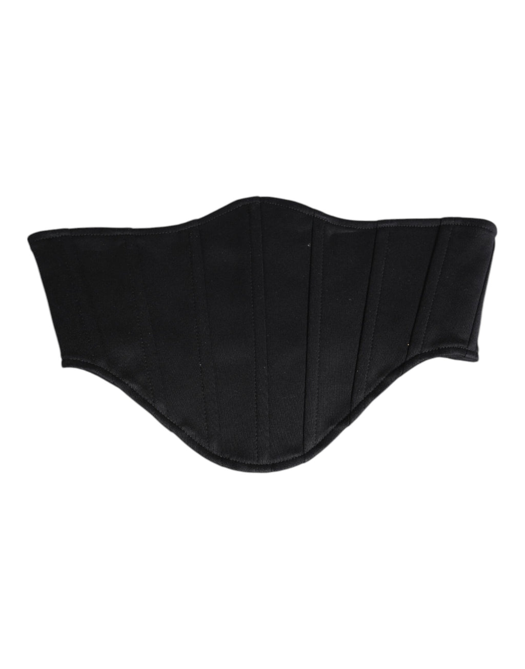 Ceinture de smoking en coton noir Dolce & Gabbana avec plis (cummerbund)