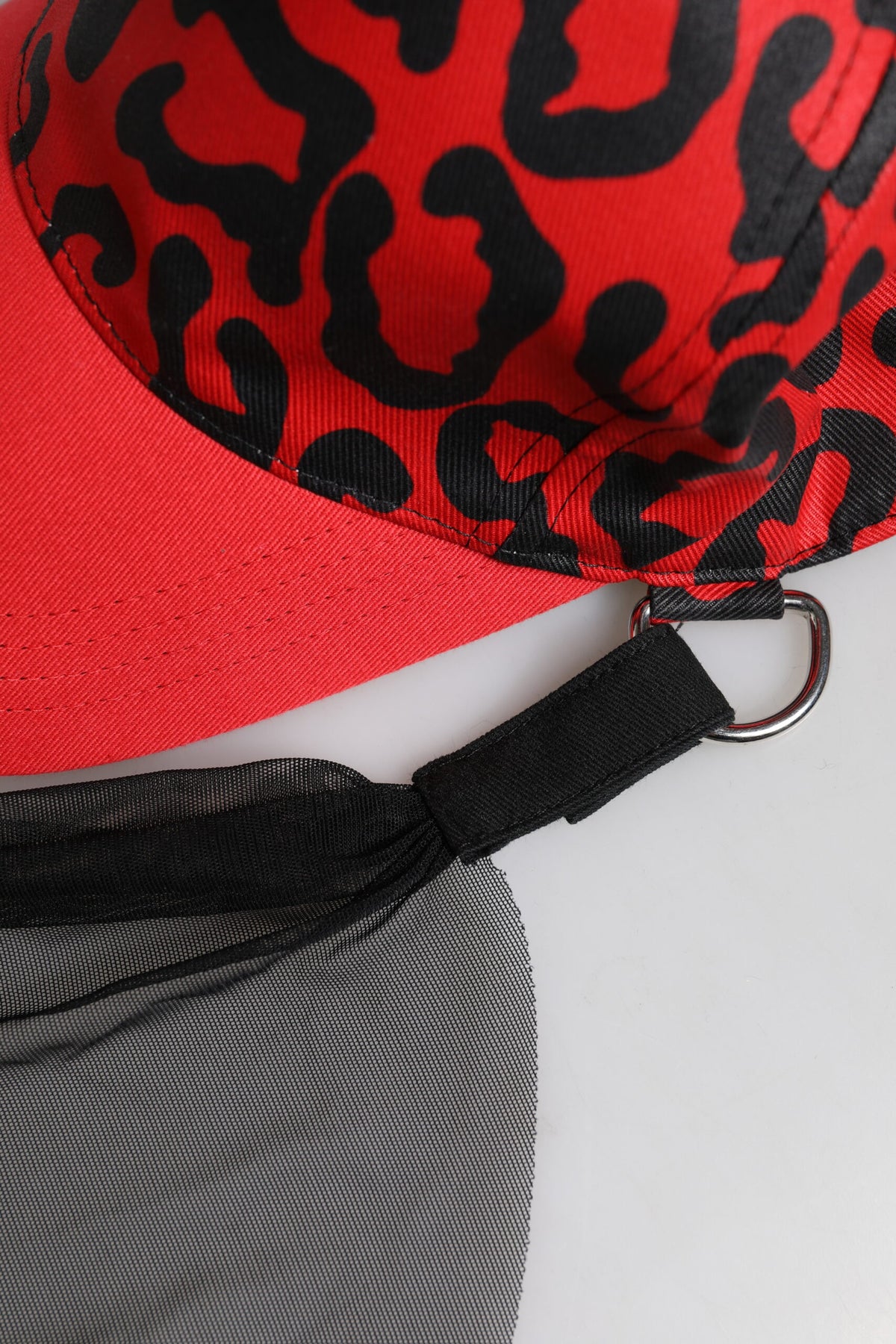 Dolce & Gabbana Rote Baumwoll-6-Panel-Damen-Baseballkappe