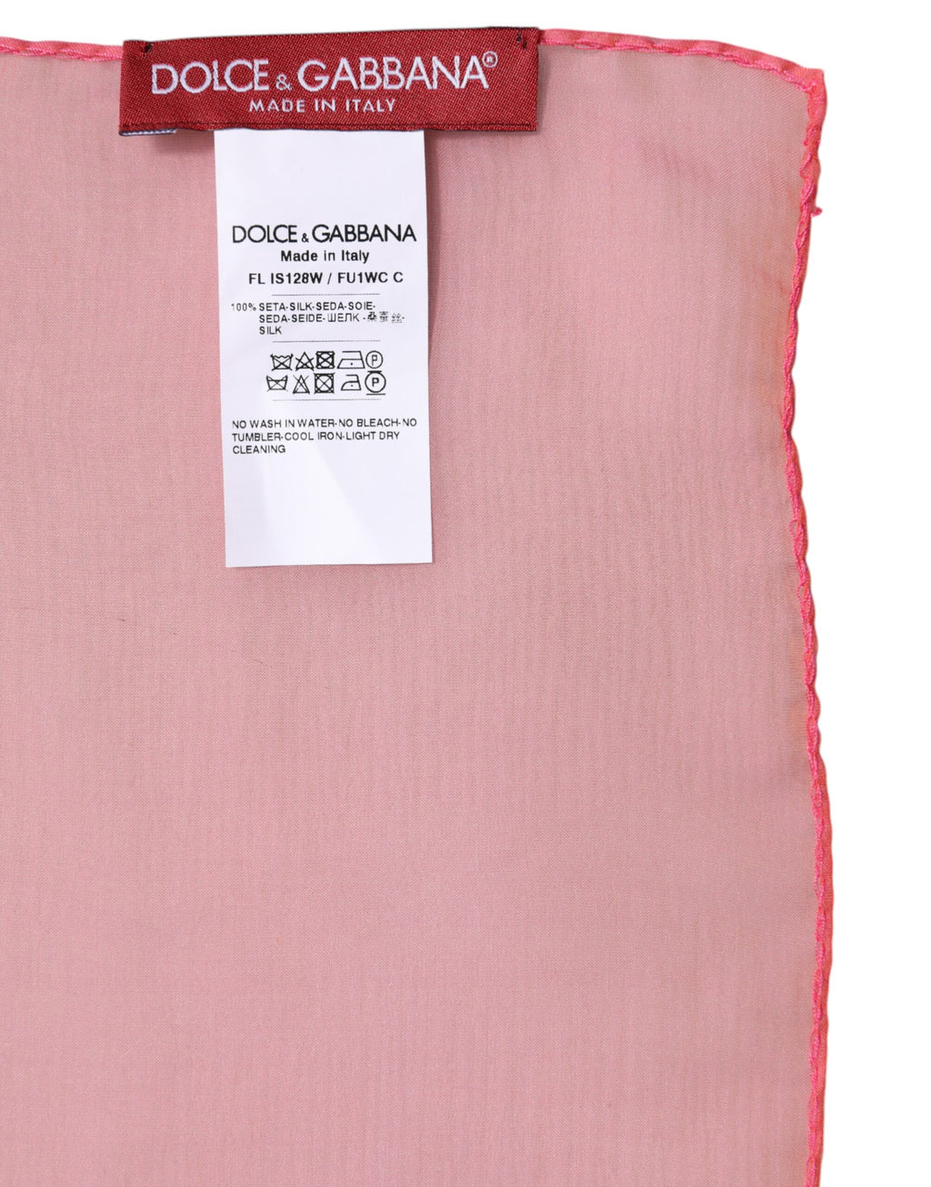 Dolce & Gabbana Pink Scarf for Women side view
