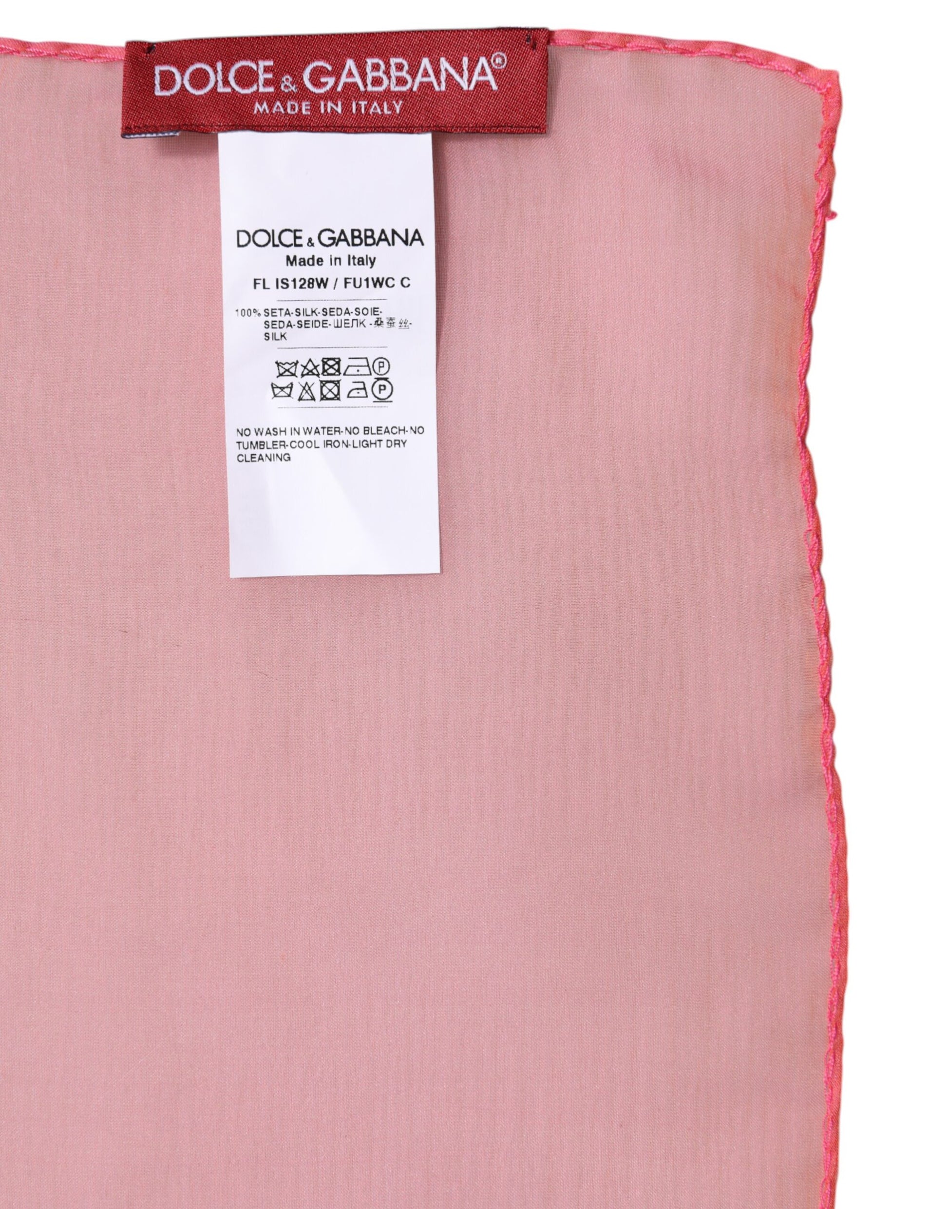 Dolce & Gabbana Pink Scarf for Women side view