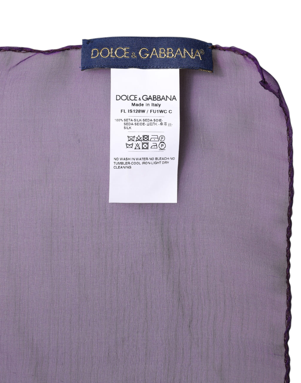 Dolce & Gabbana Purple Scarf for Women additional view