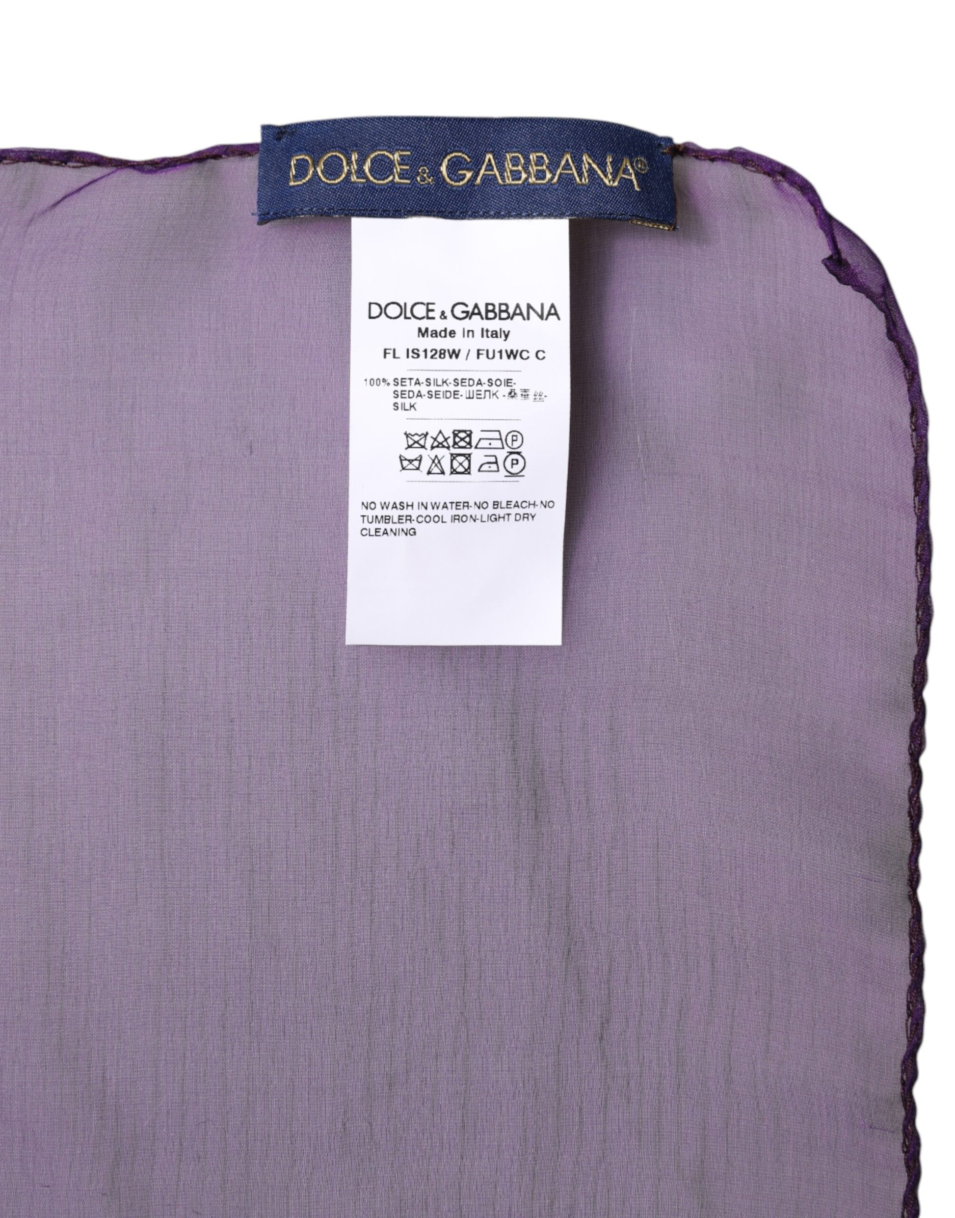 Dolce & Gabbana Purple Scarf for Women additional view