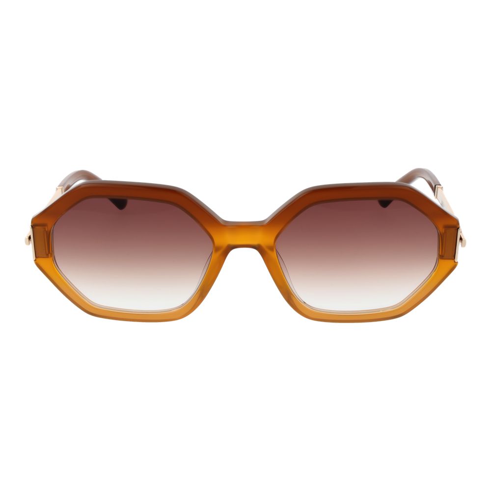 Lunettes de soleil Sandro en acétate marron