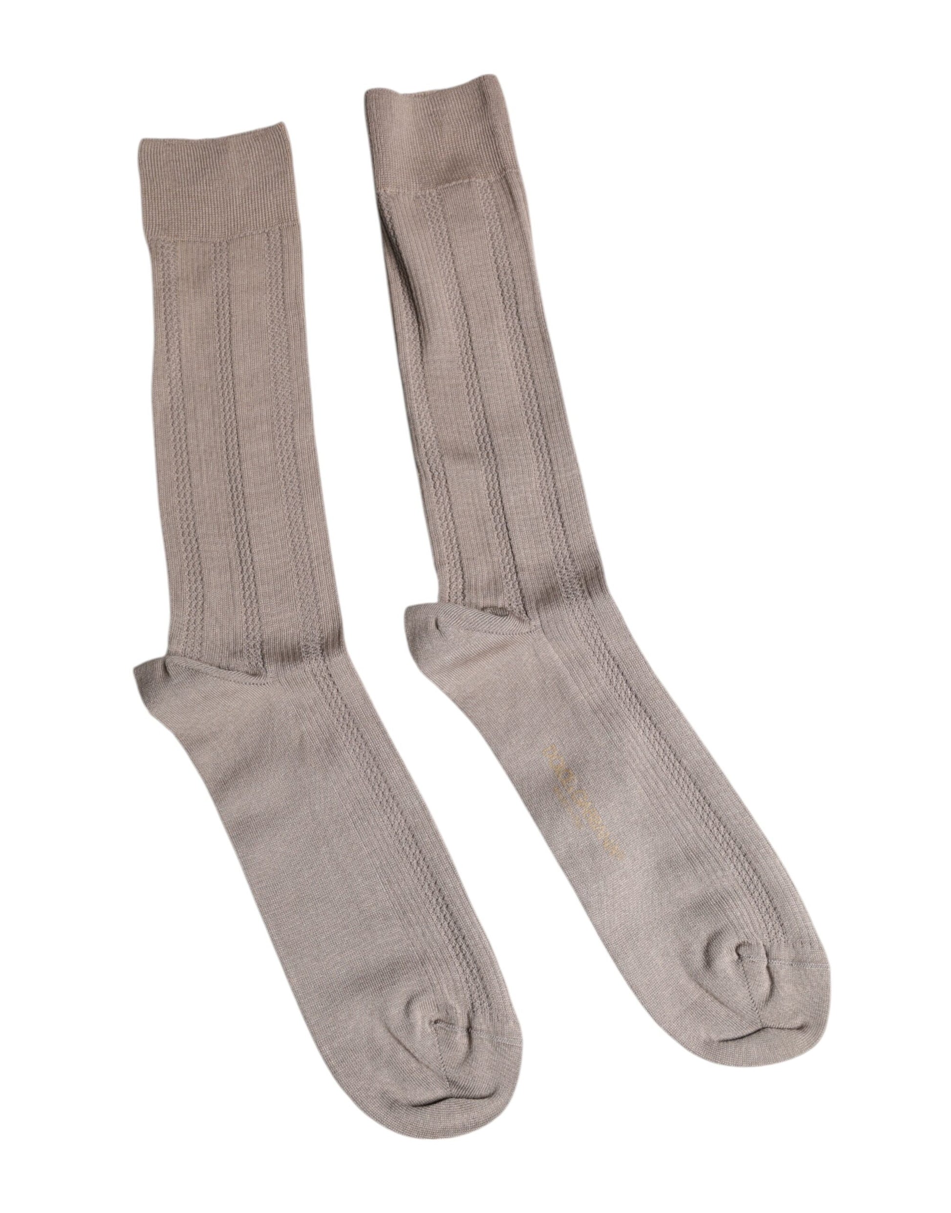 Dolce & Gabbana Brown Socks Unisex