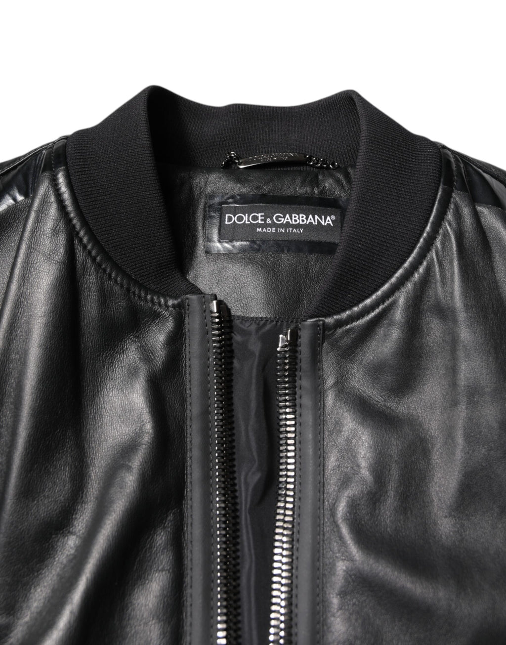 Dolce & Gabbana Black Biker Jackets for Men additional view