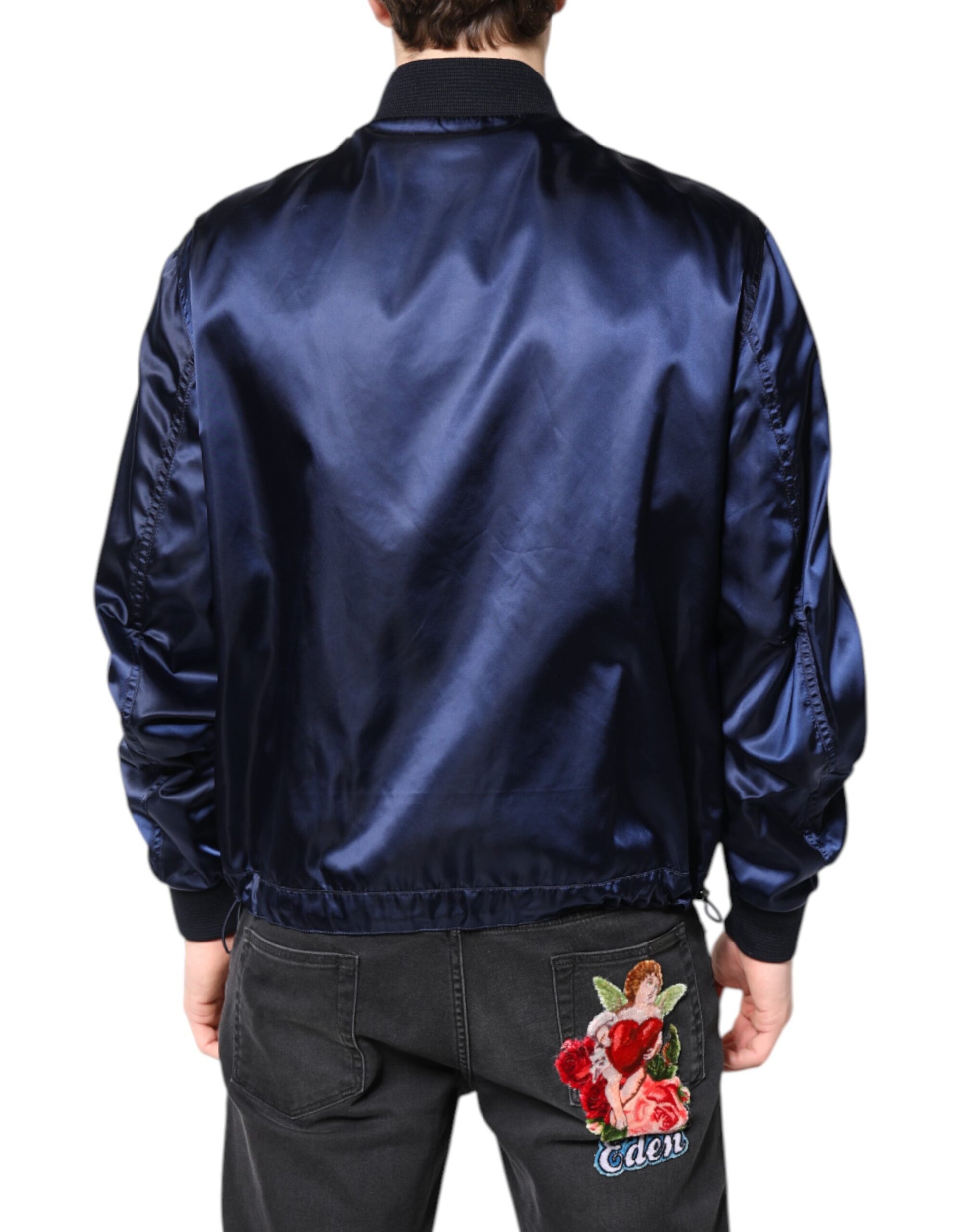 Dolce & Gabbana Blue Bomber for Men side view