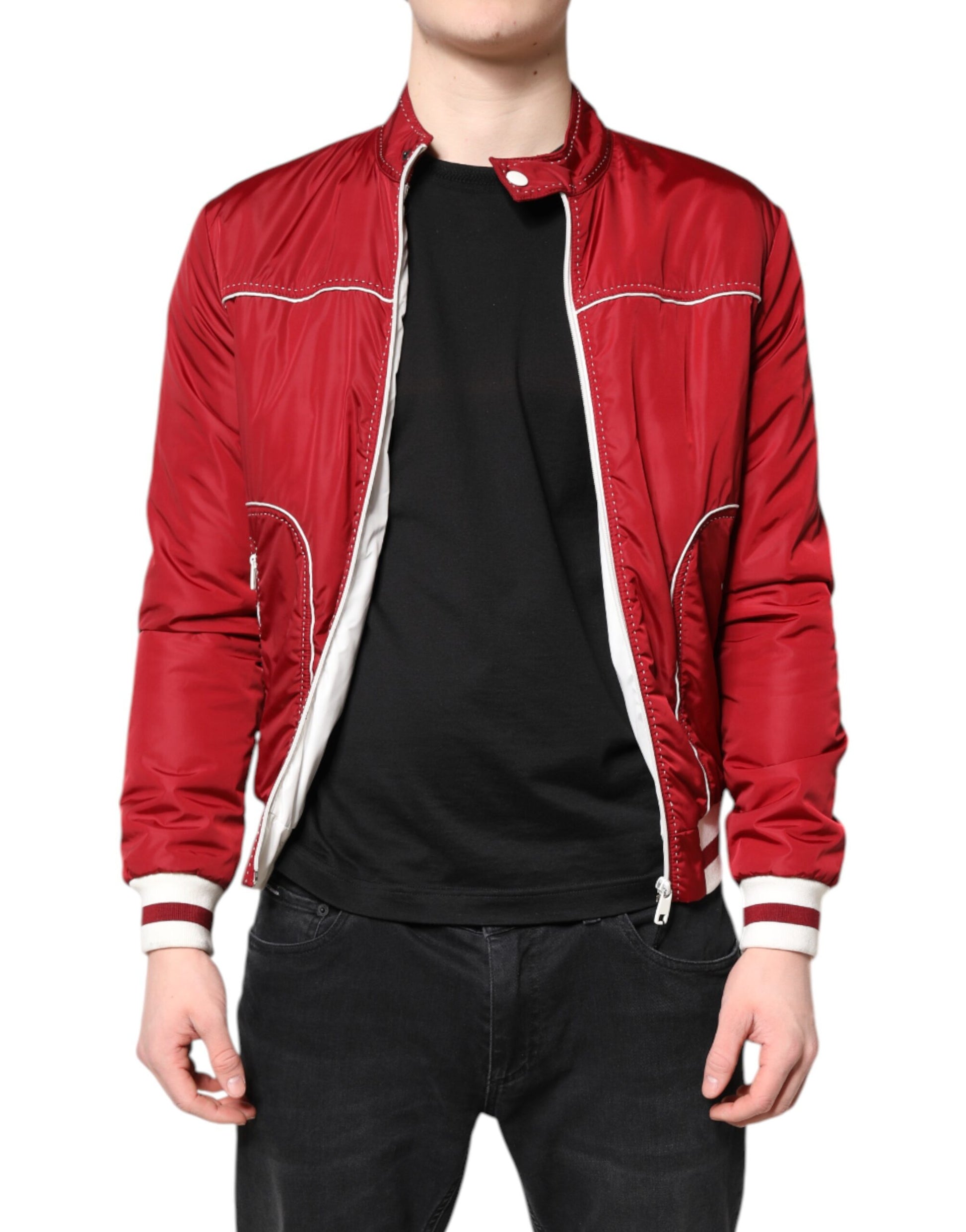 Dolce & Gabbana Red Bomber for Men alternate view