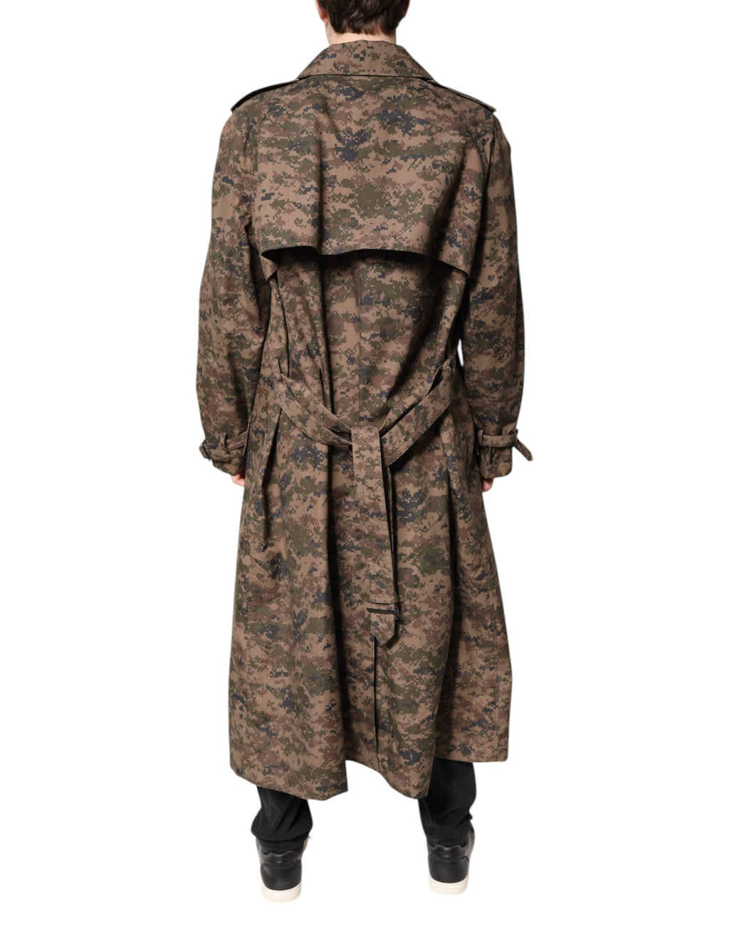 Dolce & Gabbana Multicolor Trench Coats for Men side view