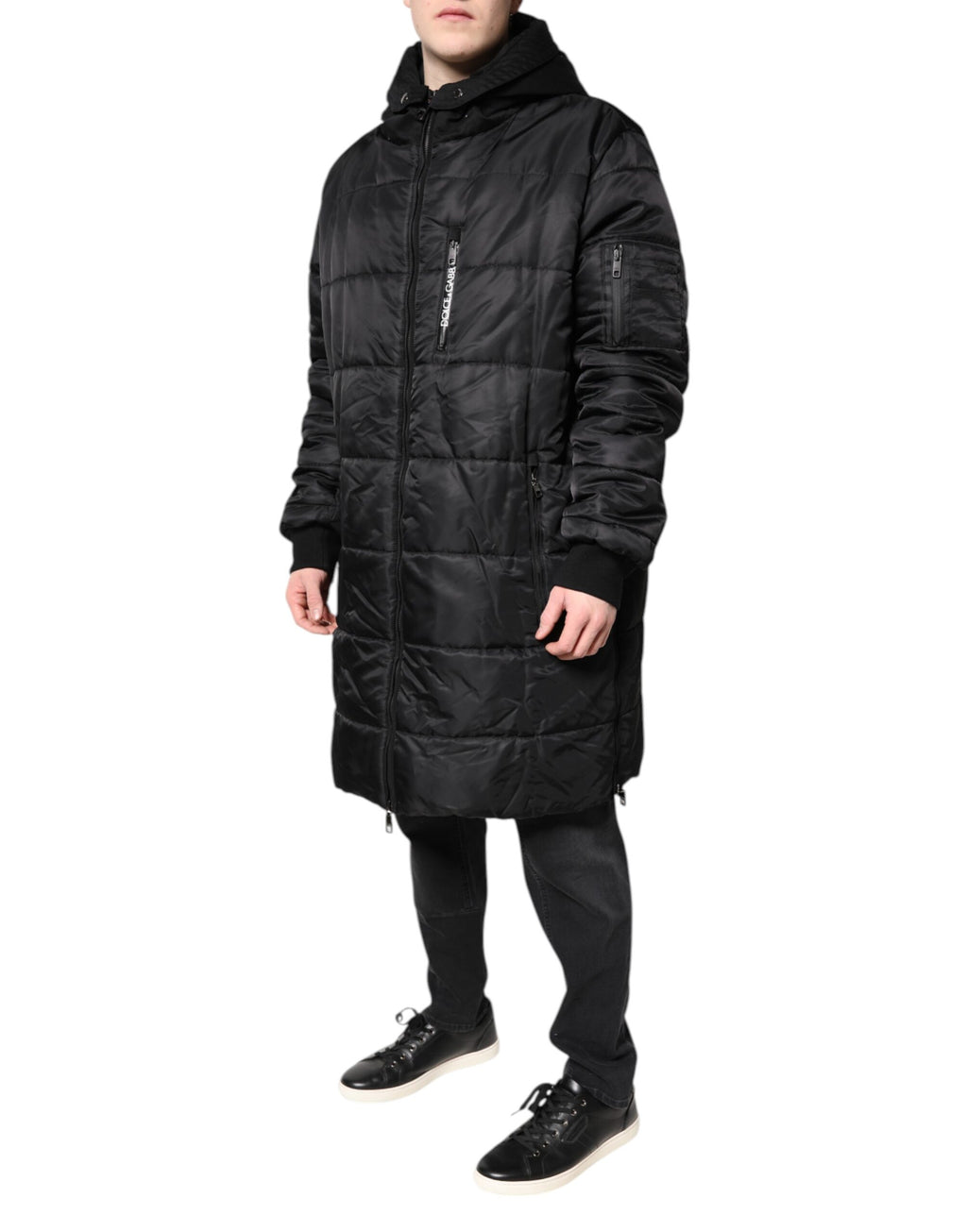 Dolce & Gabbana Black Parkas for Men detail view