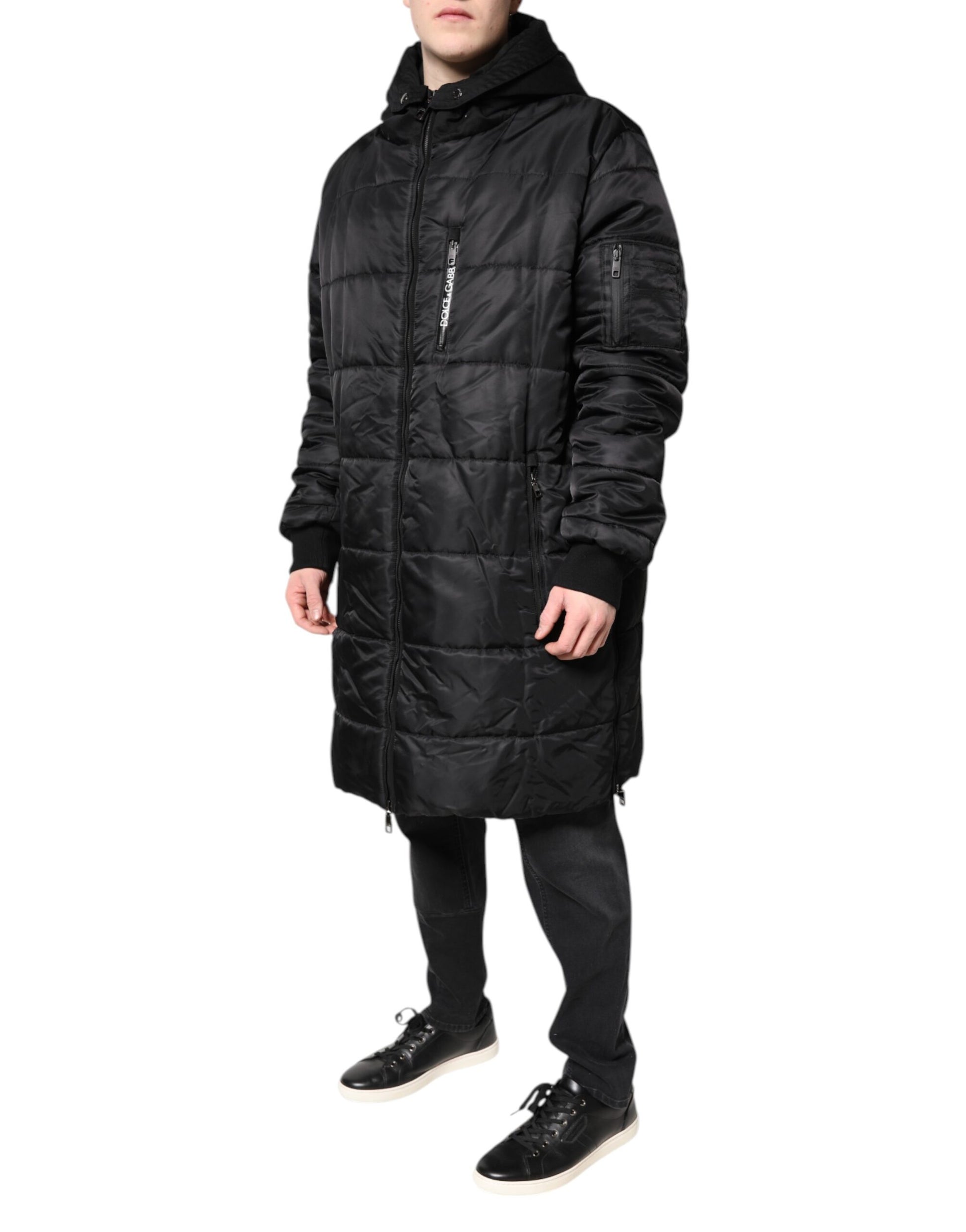Dolce & Gabbana Black Parkas for Men detail view