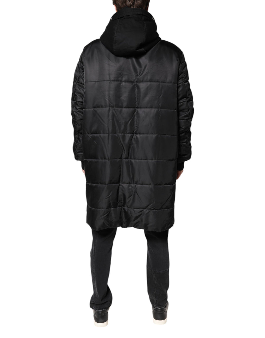 Dolce & Gabbana Black Parkas for Men side view